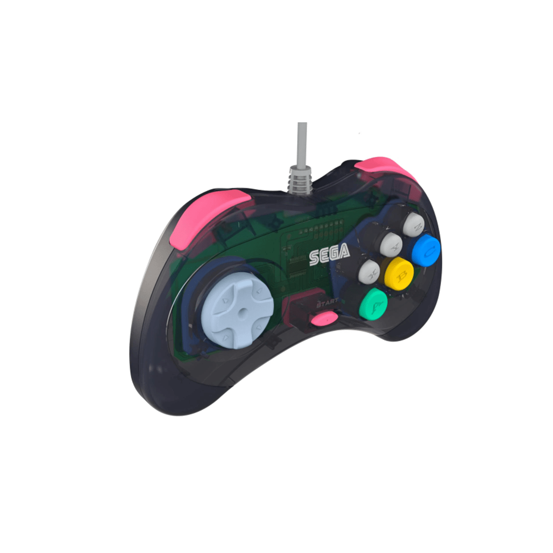 4 Retro-Bit Sega Saturn Wired Control Pad - Slate Grey - Grey, 4 of 4