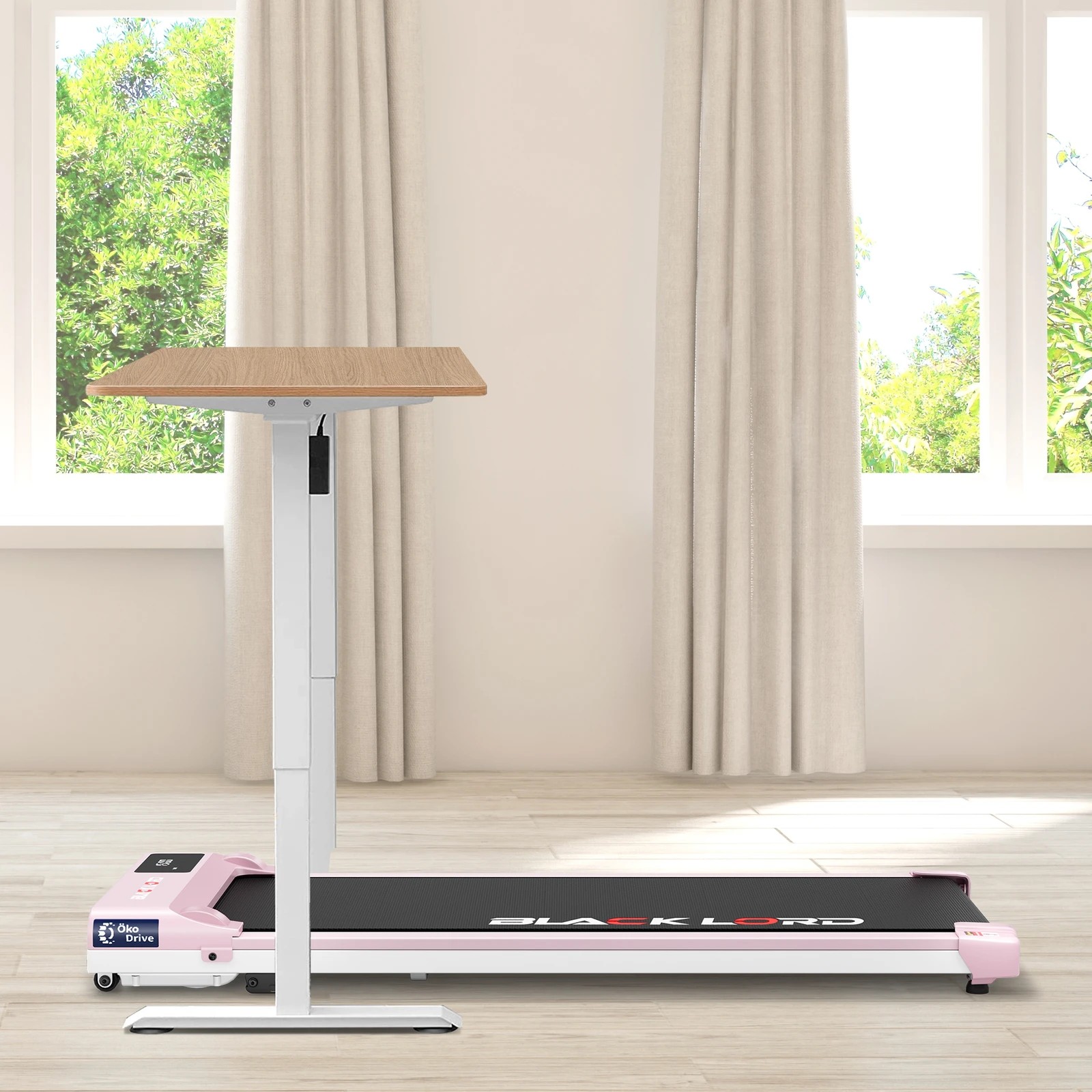 3 Black Lord Treadmill Electric Walking Pad Under Desk Home Gym Incline - Pink, 3 of 10