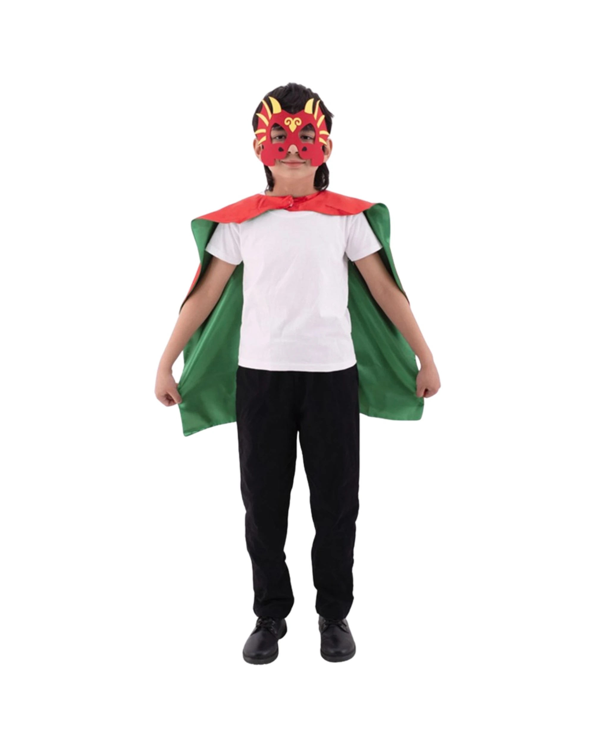 2 Oceana Kids Dragon Cape and Mask Set - One Size - Multi, 2 of 3