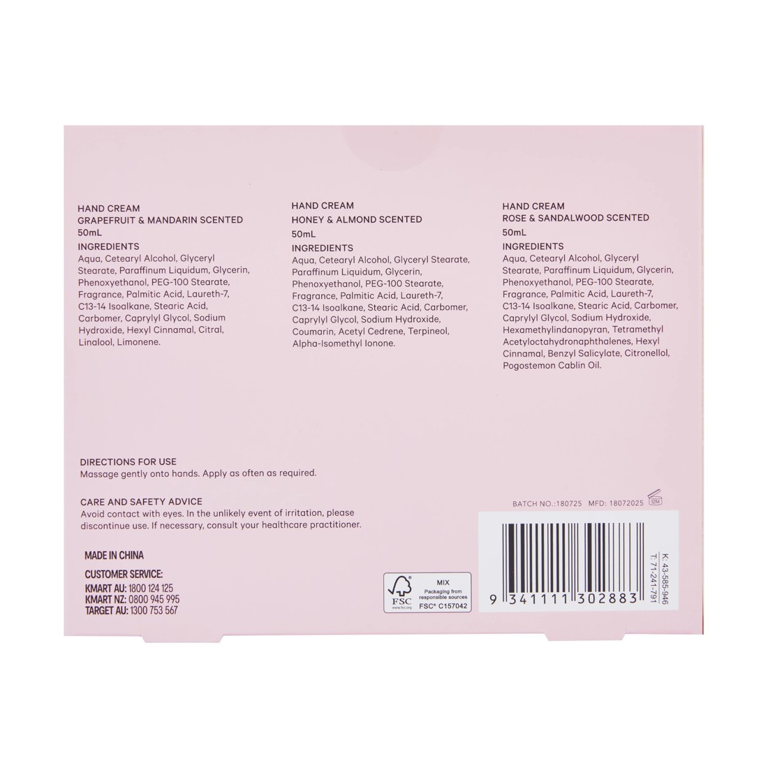 5 OXX Bodycare 3 Piece Hand Cream Trio Set, 5 of 5