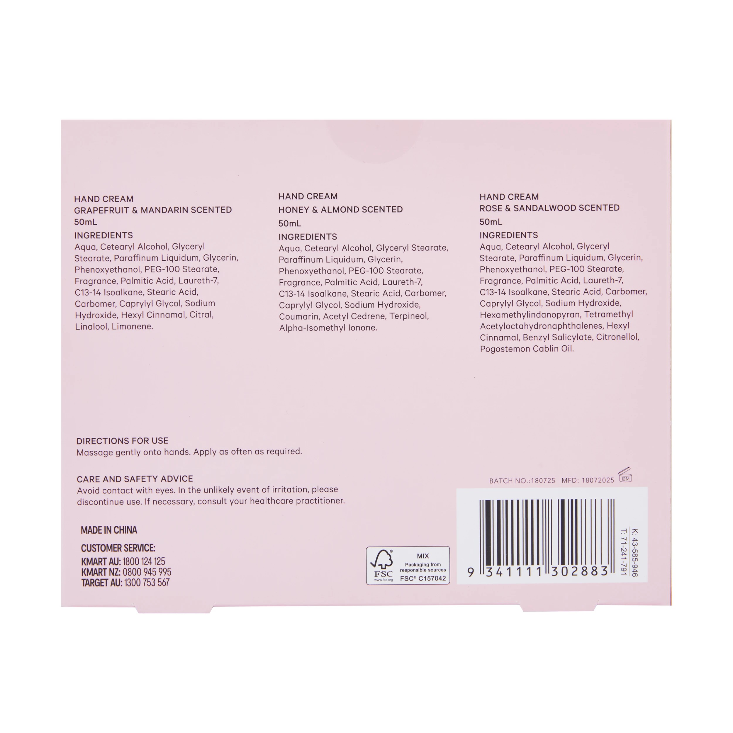 5 OXX Bodycare 3 Piece Hand Cream Trio Set, 5 of 5