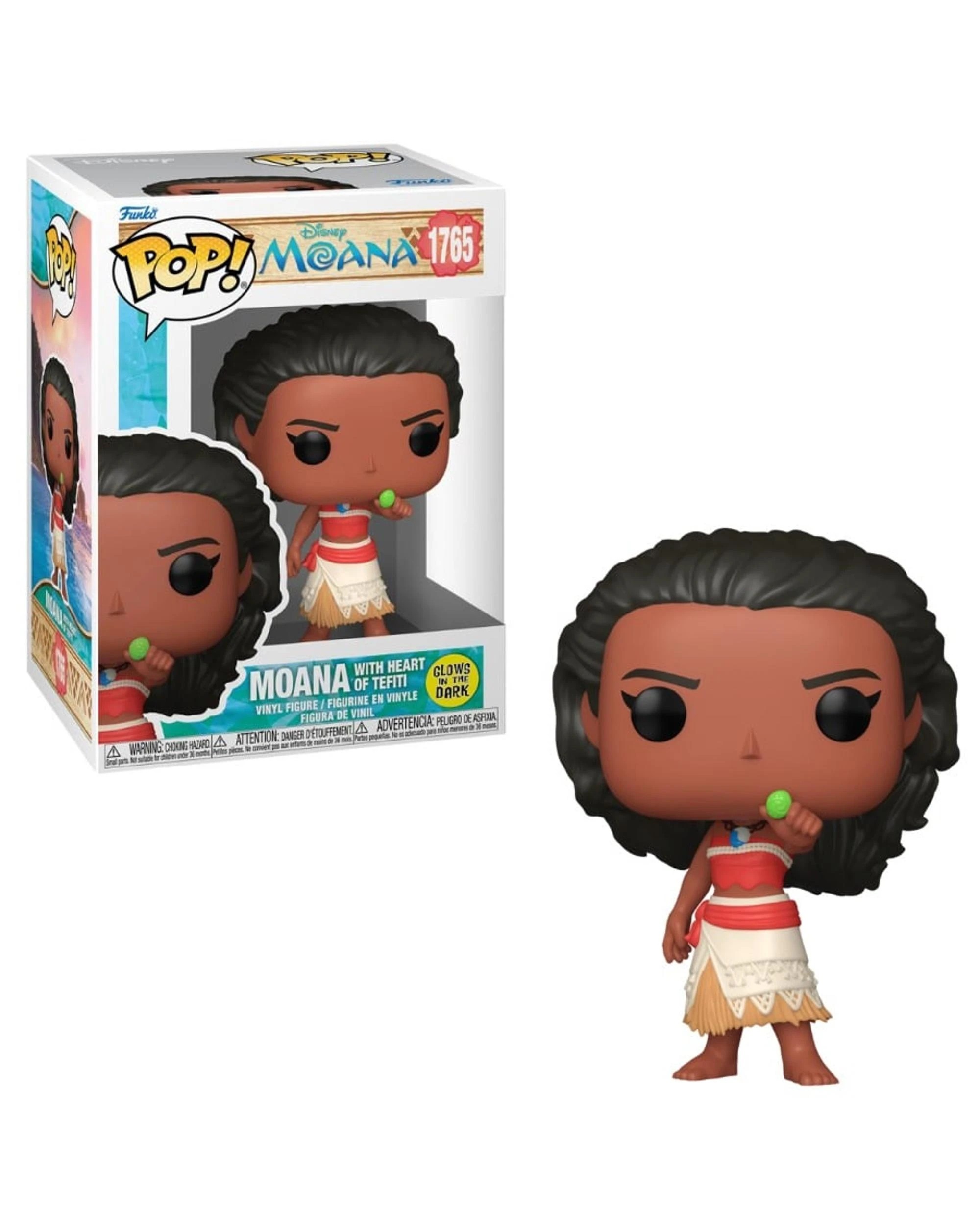 1 Disney Moana Moana with Heart of Tefiti Glow Funko POP! Vinyl, 1 of 3