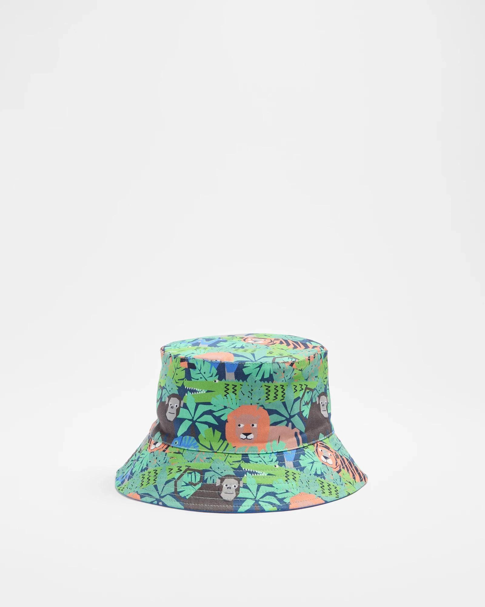 1 Target Boys Reversible Bucket Hat JUNGLE/BLUE, 1 of 3