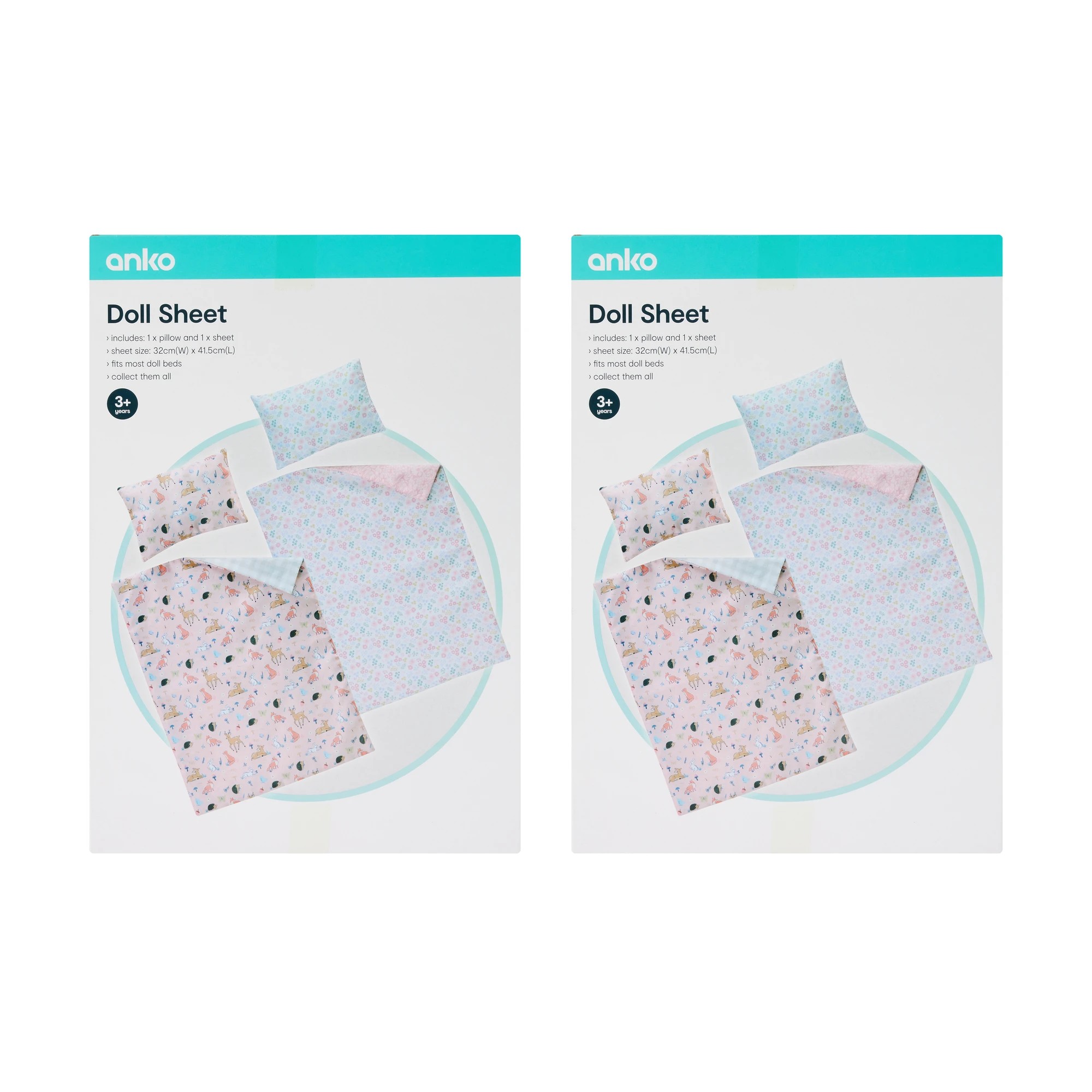 10 Doll Sheet Set - Assorted, 10 of 10