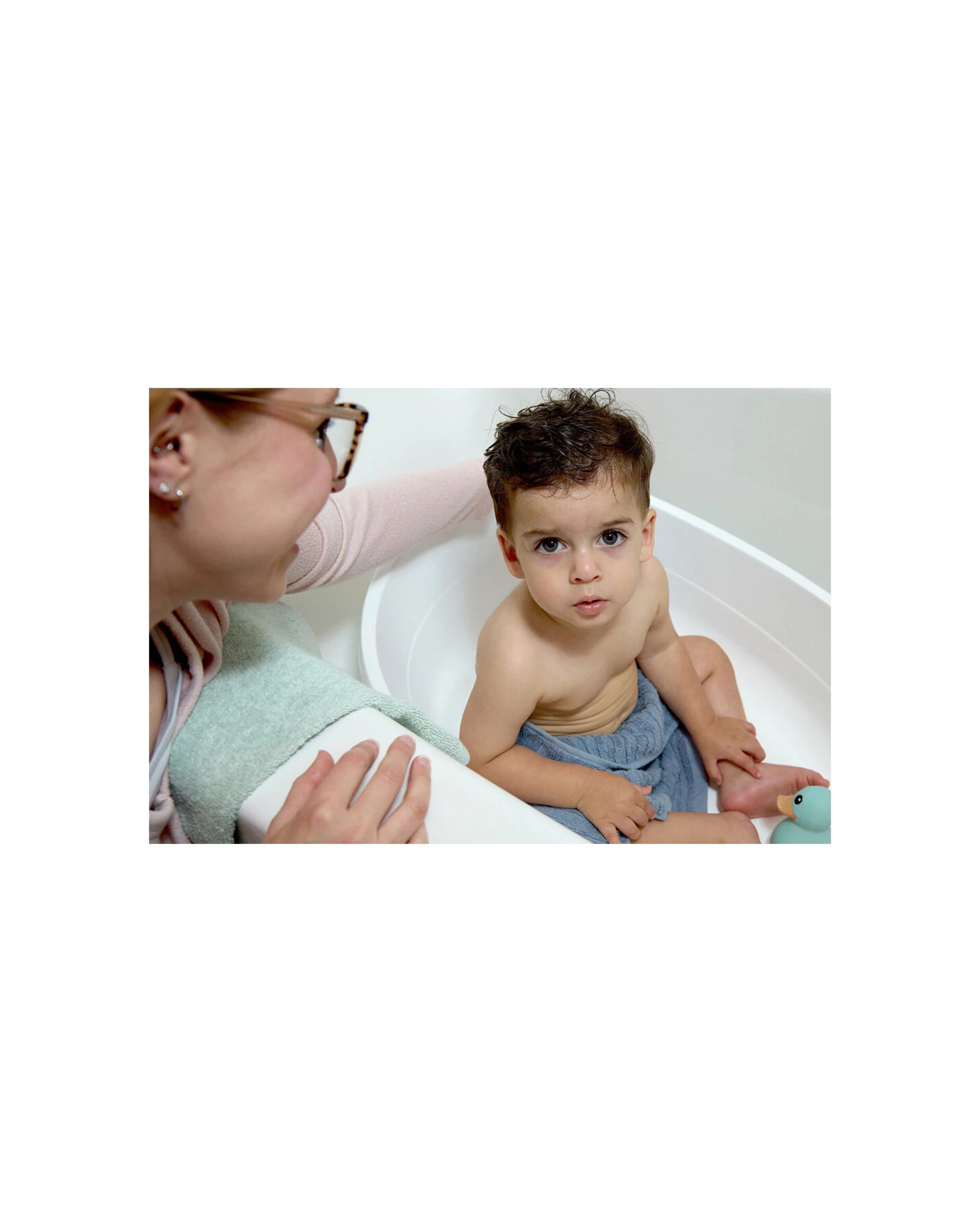 5 Ingenuity Full Comfort 3in1 Grow With Me Baby Bath Tub Wide Sling Support - White, 5 of 6