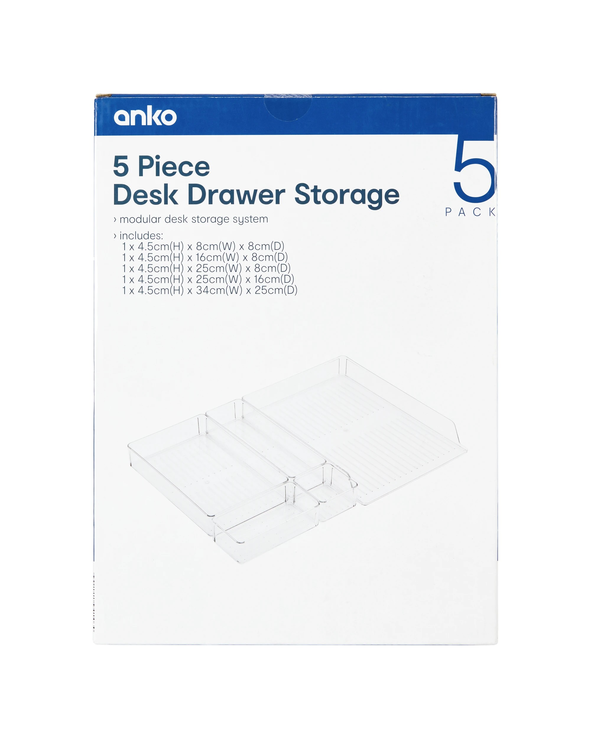 10 5 Piece Desk Drawer Storage, 10 of 10