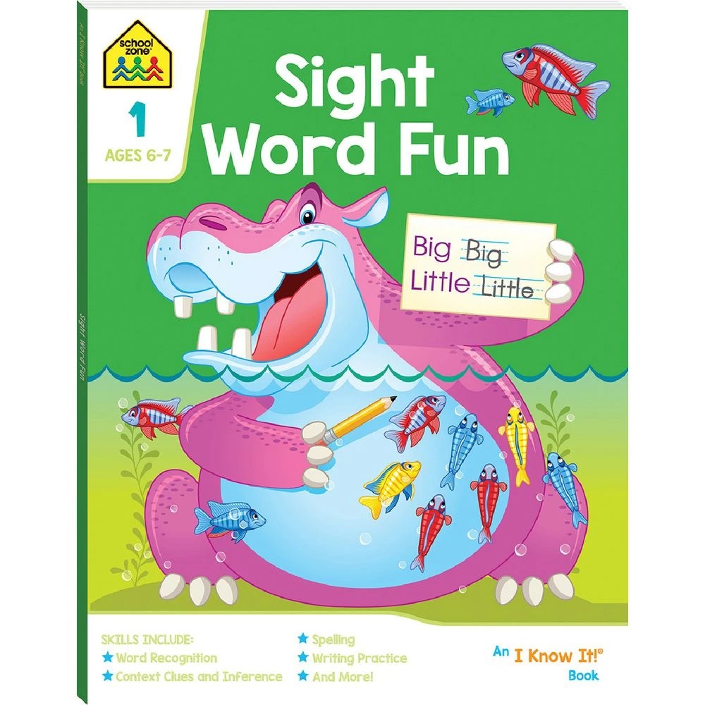 1 School Zone Sight Word Fun Book, 1 of 3
