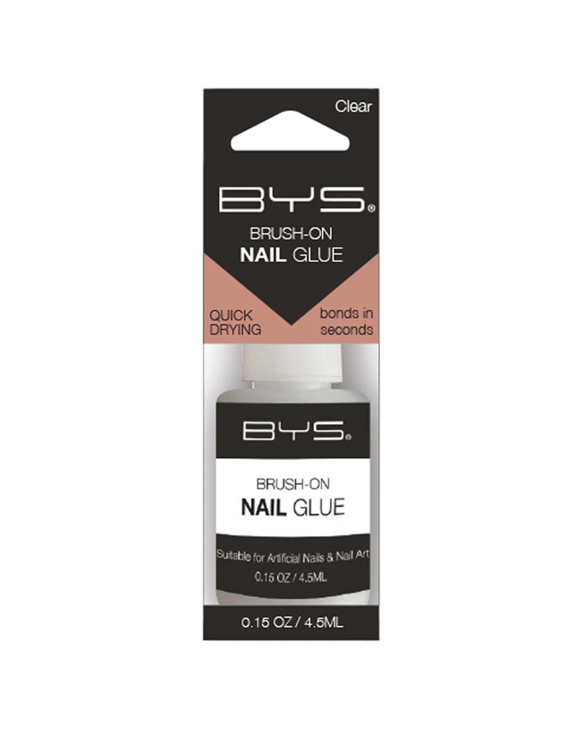 1 BYS Brush-On Nail Glue 4.5ml Set - Clear, 1 of 1