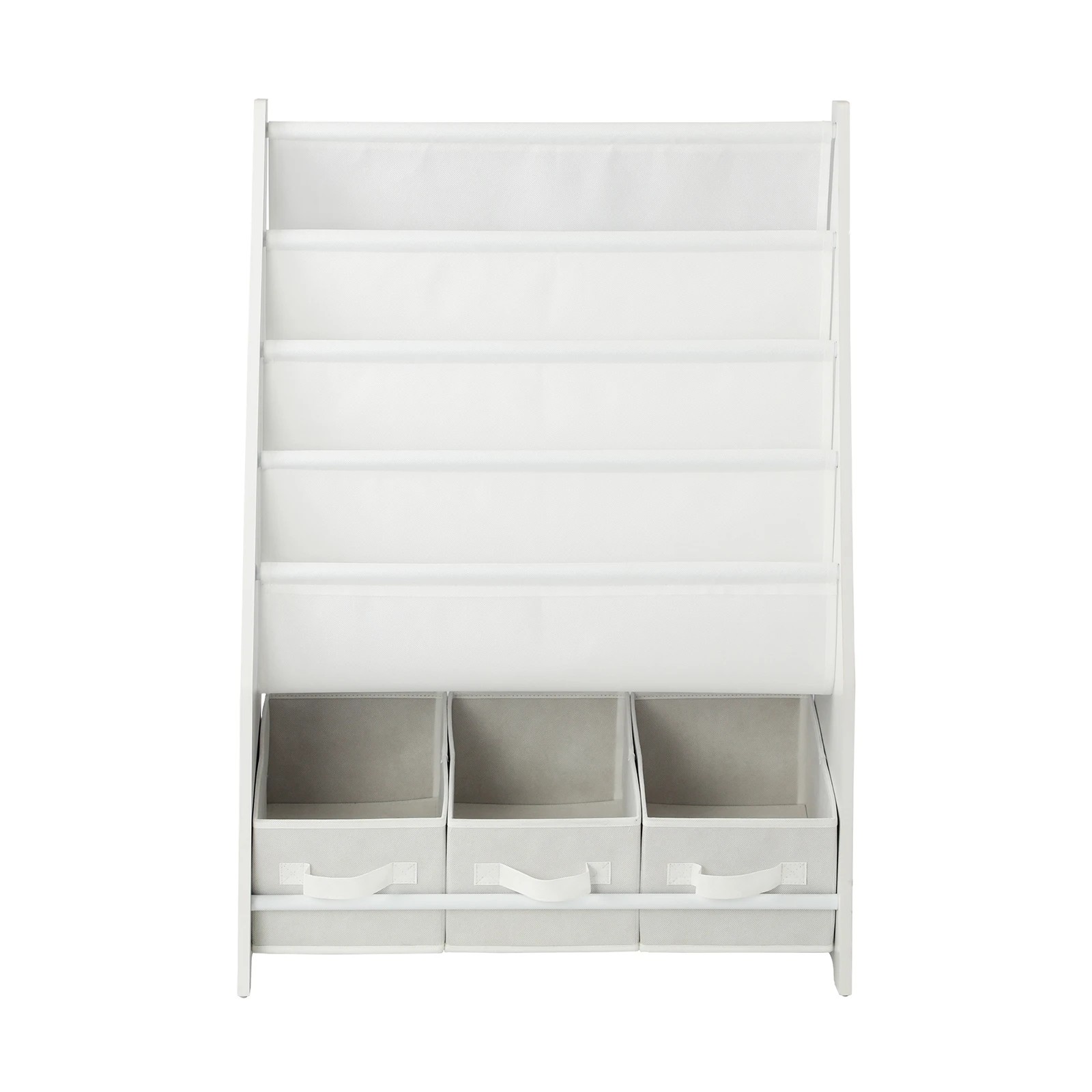 6 Oikiture Kids Bookshelf Toy Storage Box Organiser Display Shelf Diy Storage Rack
 - White, 6 of 10