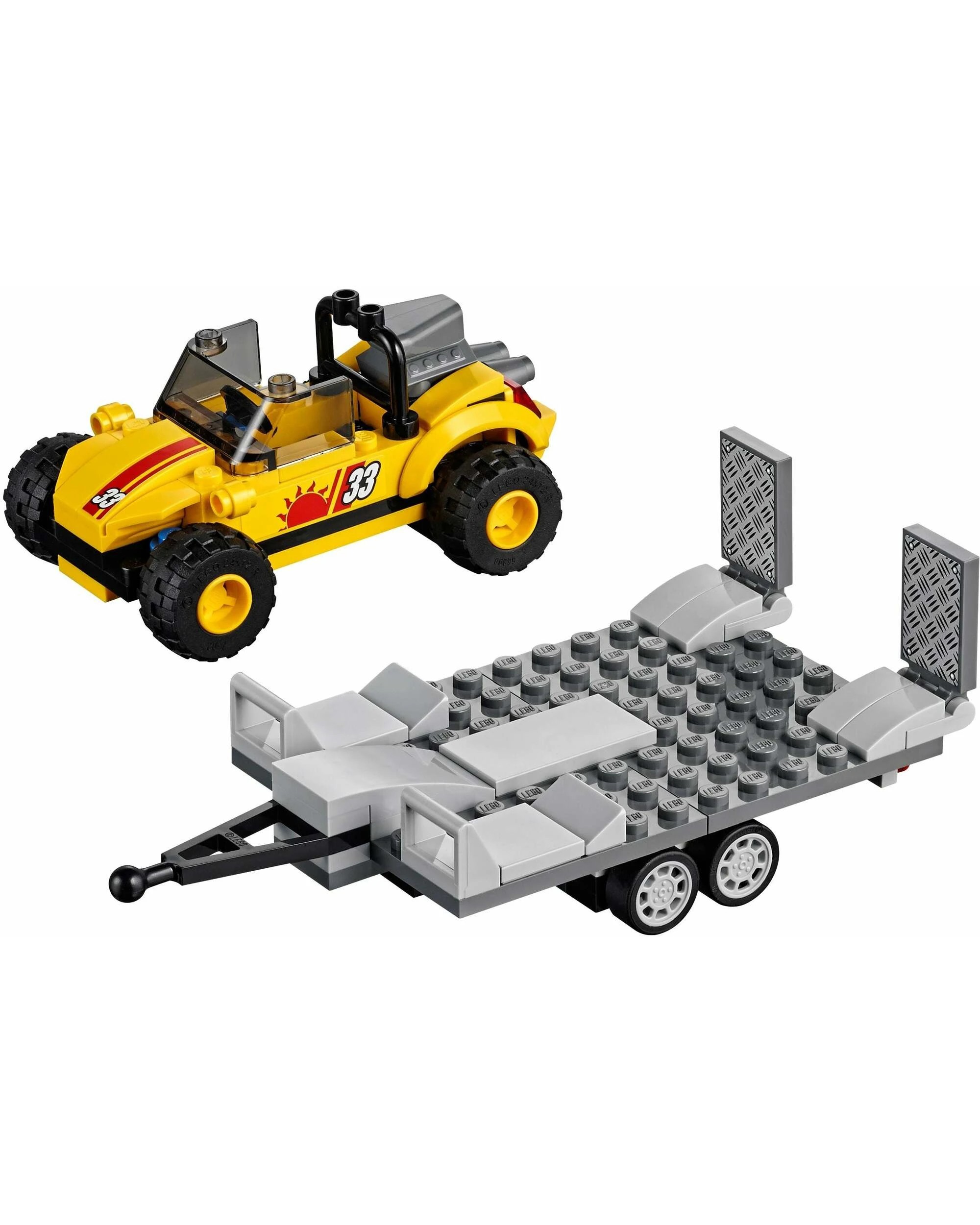 3 LEGO 60082 City Great Vehicles Dune Buggy Trailer, 3 of 5