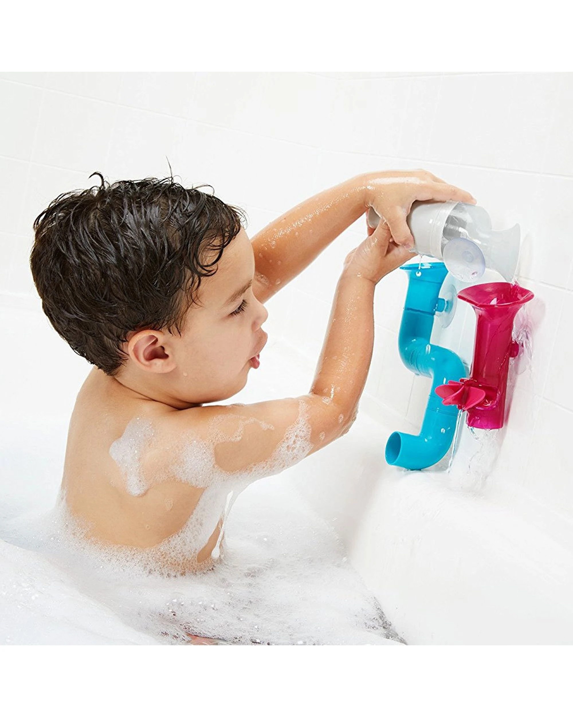 3 Boon Tubes 3pc Building Bath Toy Set - Multi, 3 of 5