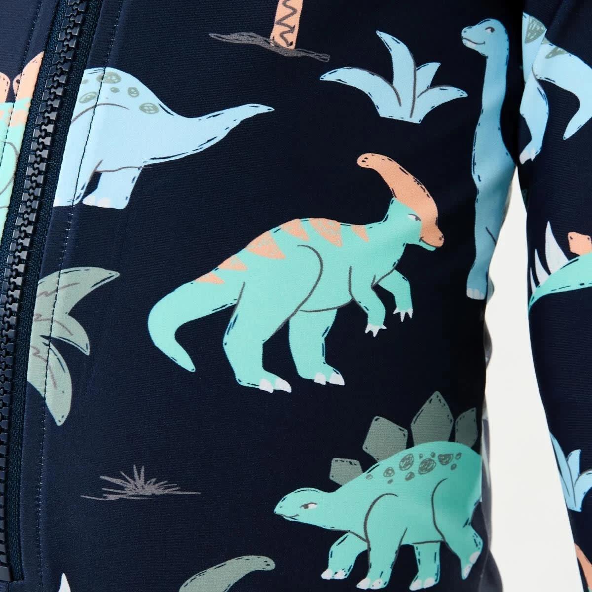 5 Long Sleeve Swimsuit DINO SCRIBBLE DRESS BLUE, 5 of 7