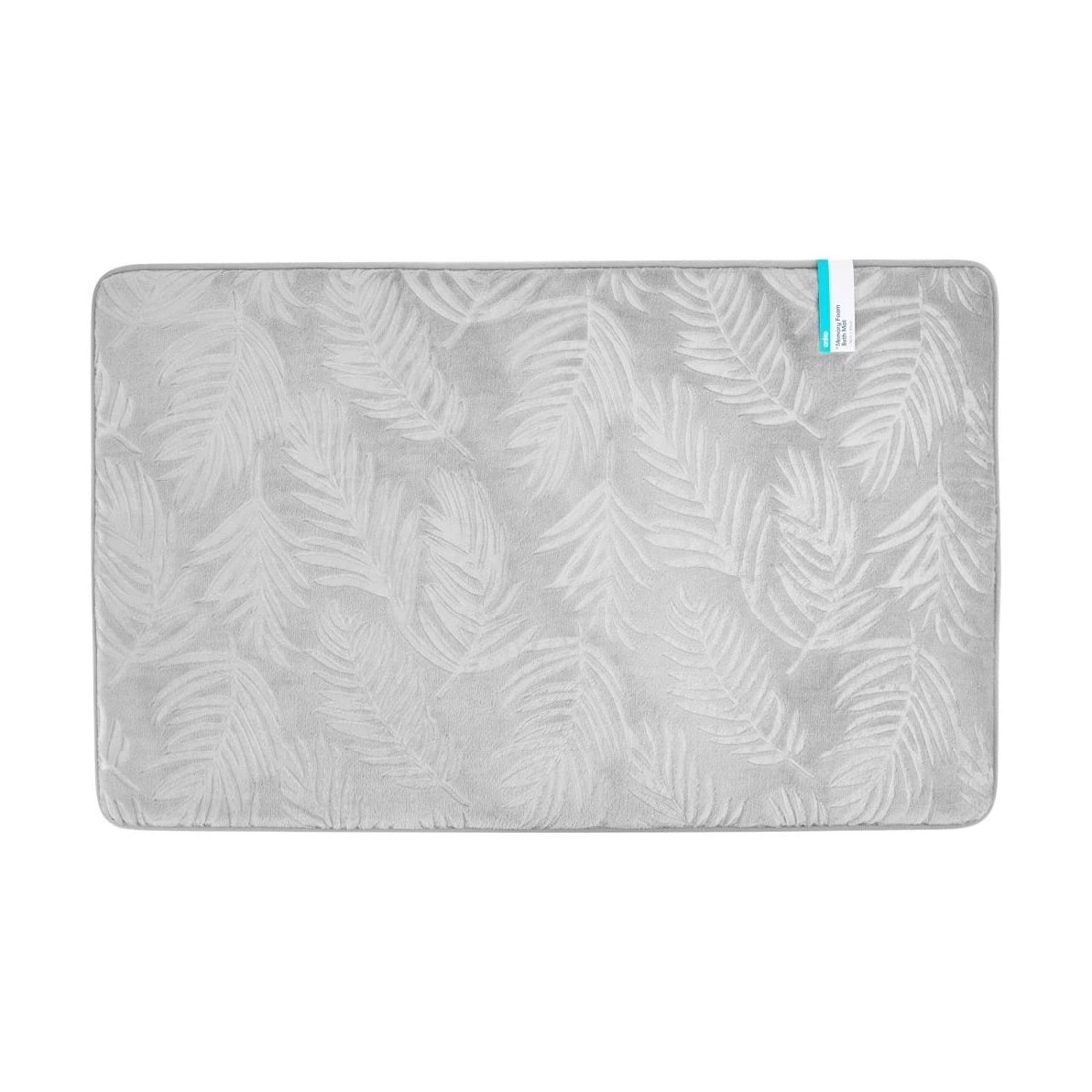 5 Memory Foam Bath Mat - Silver Leaf, 5 of 5