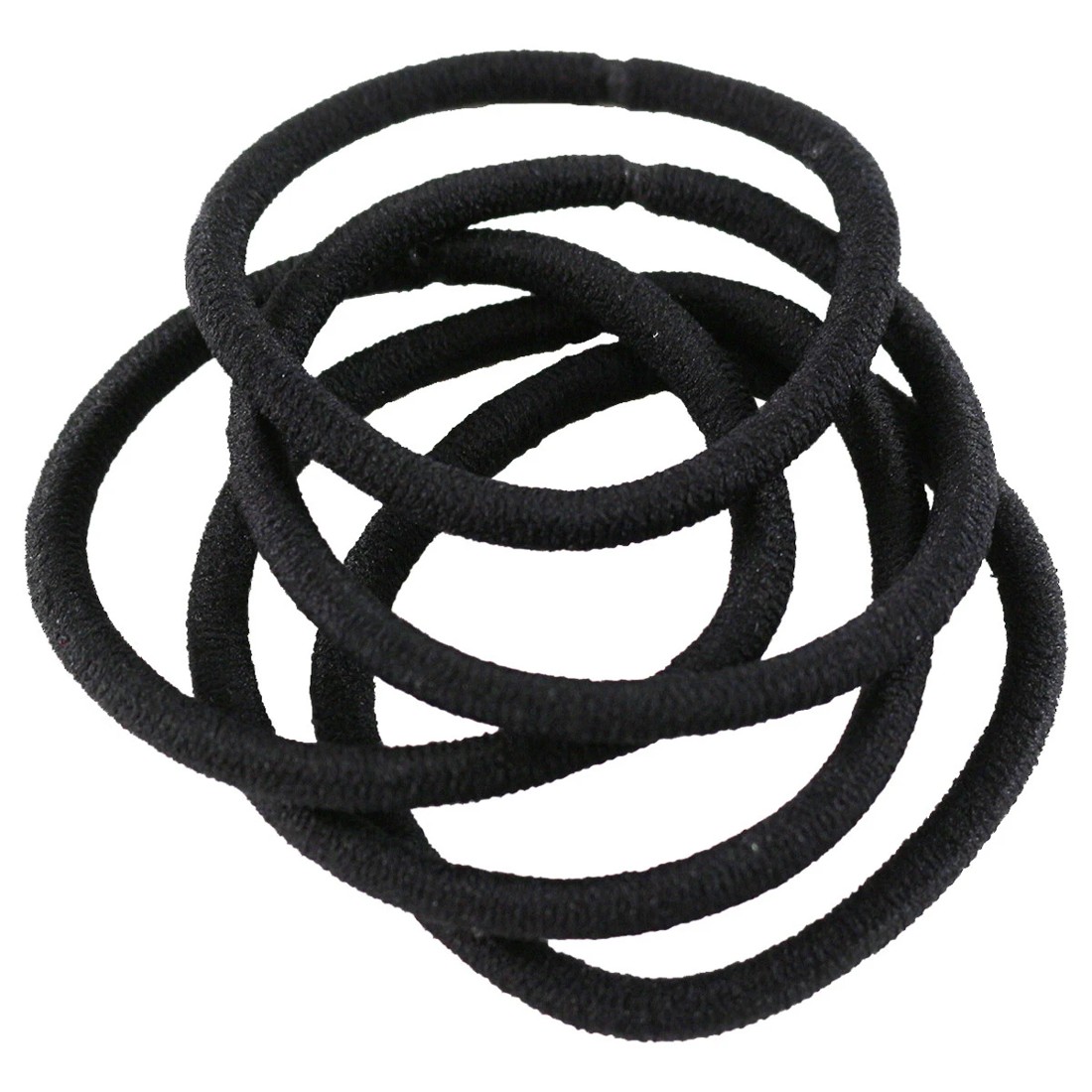 1 10 Pack Black Thick Snagless Elastics, 1 of 1