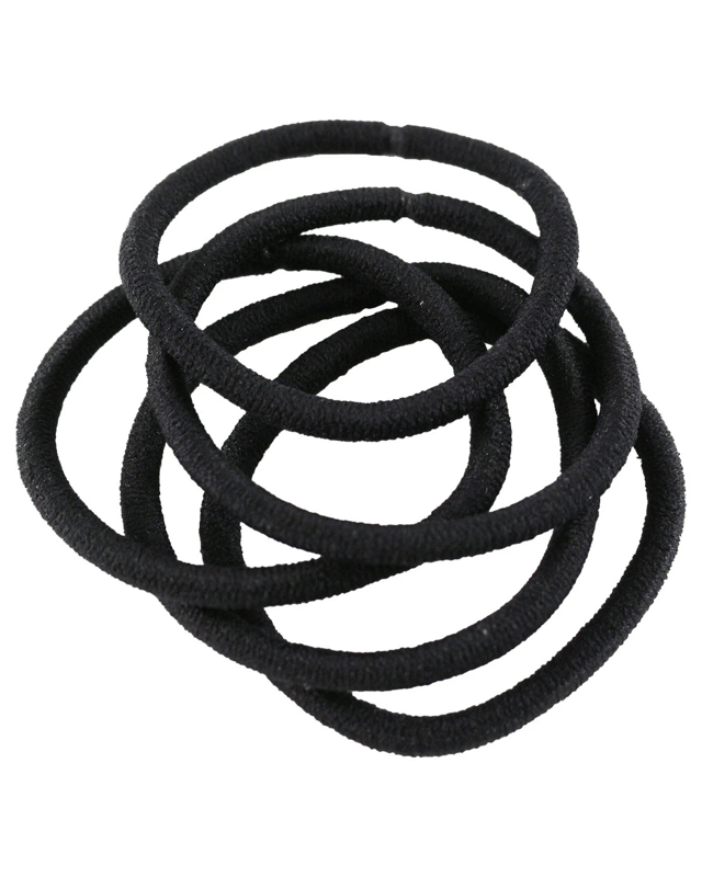 10 Pack Black Thick Snagless Elas