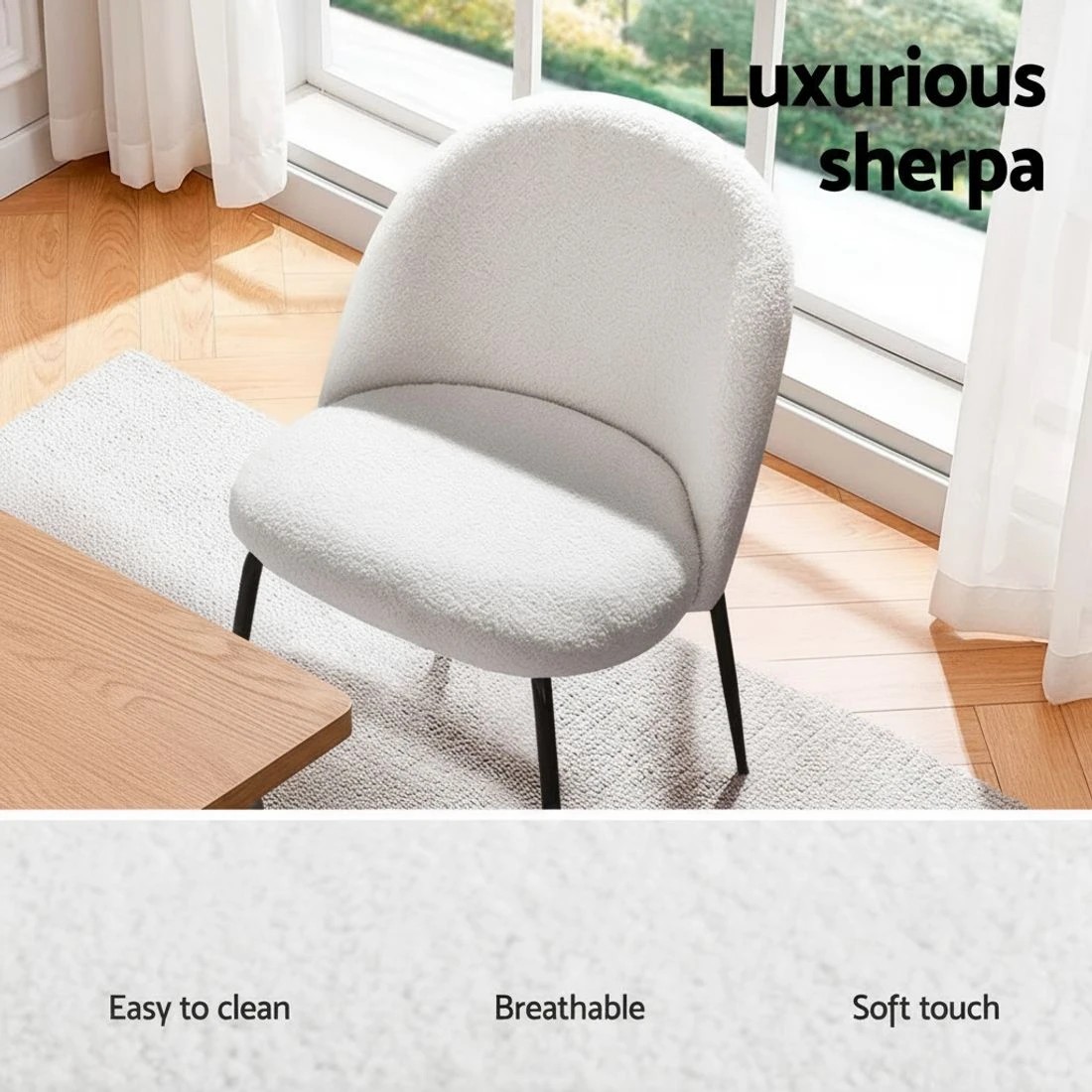 6 1 Artiss Dining Table and 4 Chairs Set Marble - Multi, 6 of 6