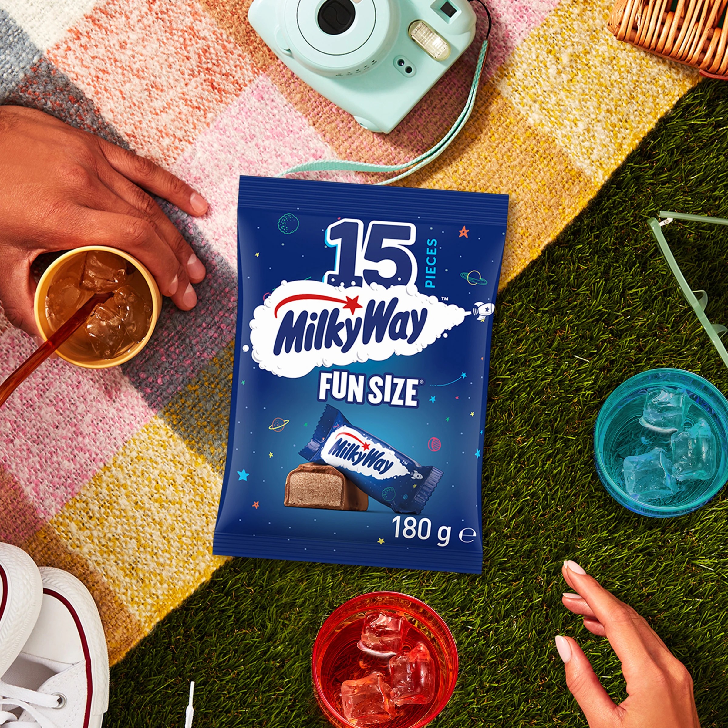 6 Milky Way 15 Piece Fun Size Chocolate Party Share Pack 180g, 6 of 6