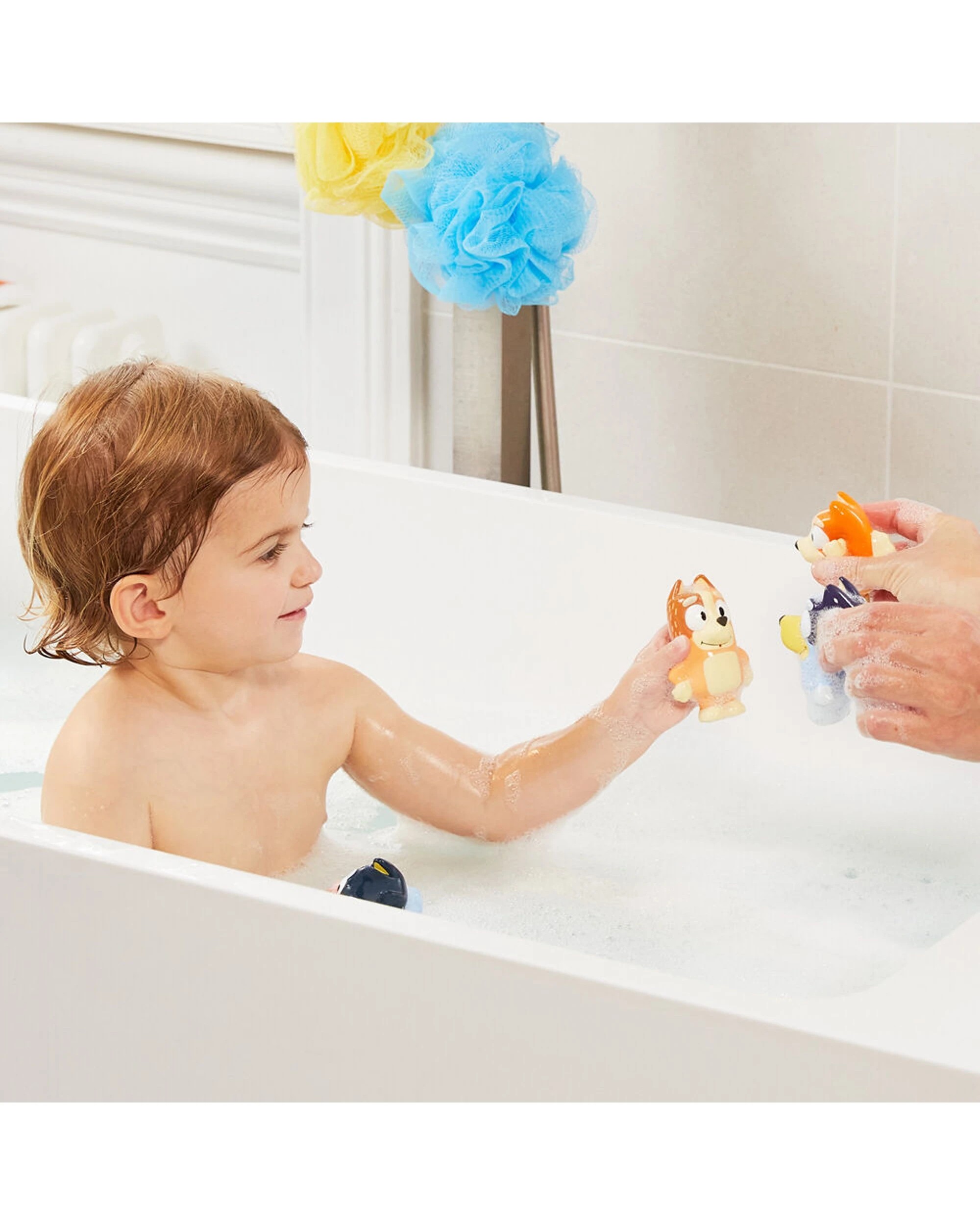 4 Toomies 2x 4pc Bluey Family Bath Squirters Childrens Water Toy Set - Multi, 4 of 7