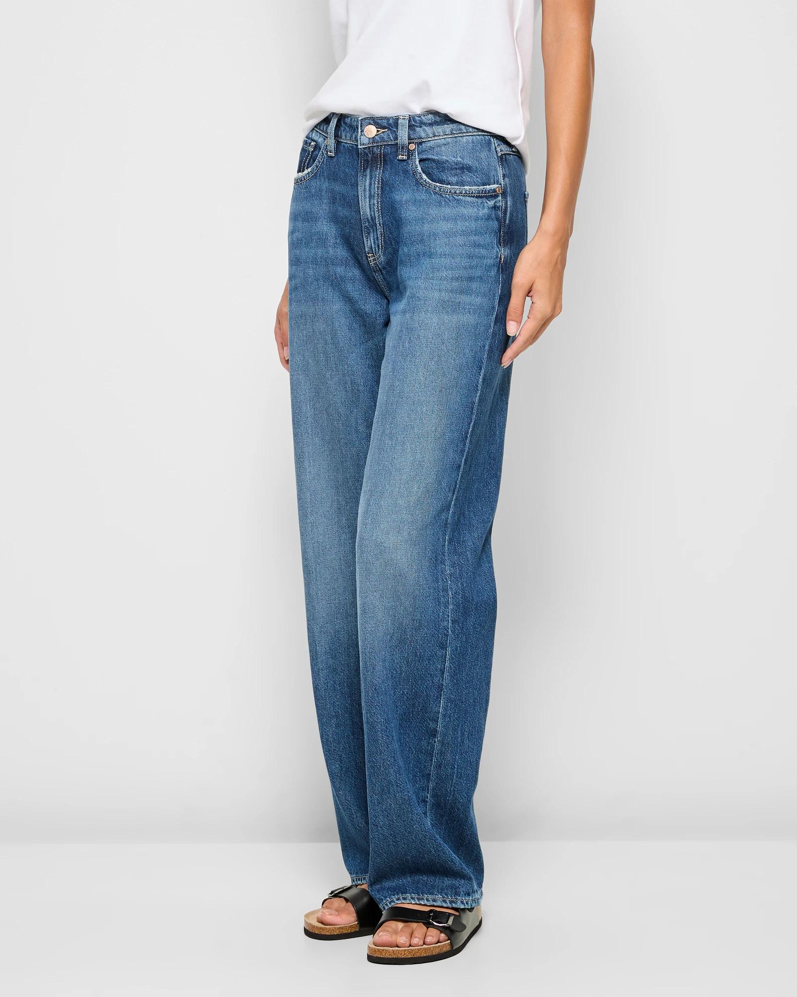 3 Target Mid Rise Full Length Wide Leg Denim Jeans - Imogen SEA BLUE, 3 of 5