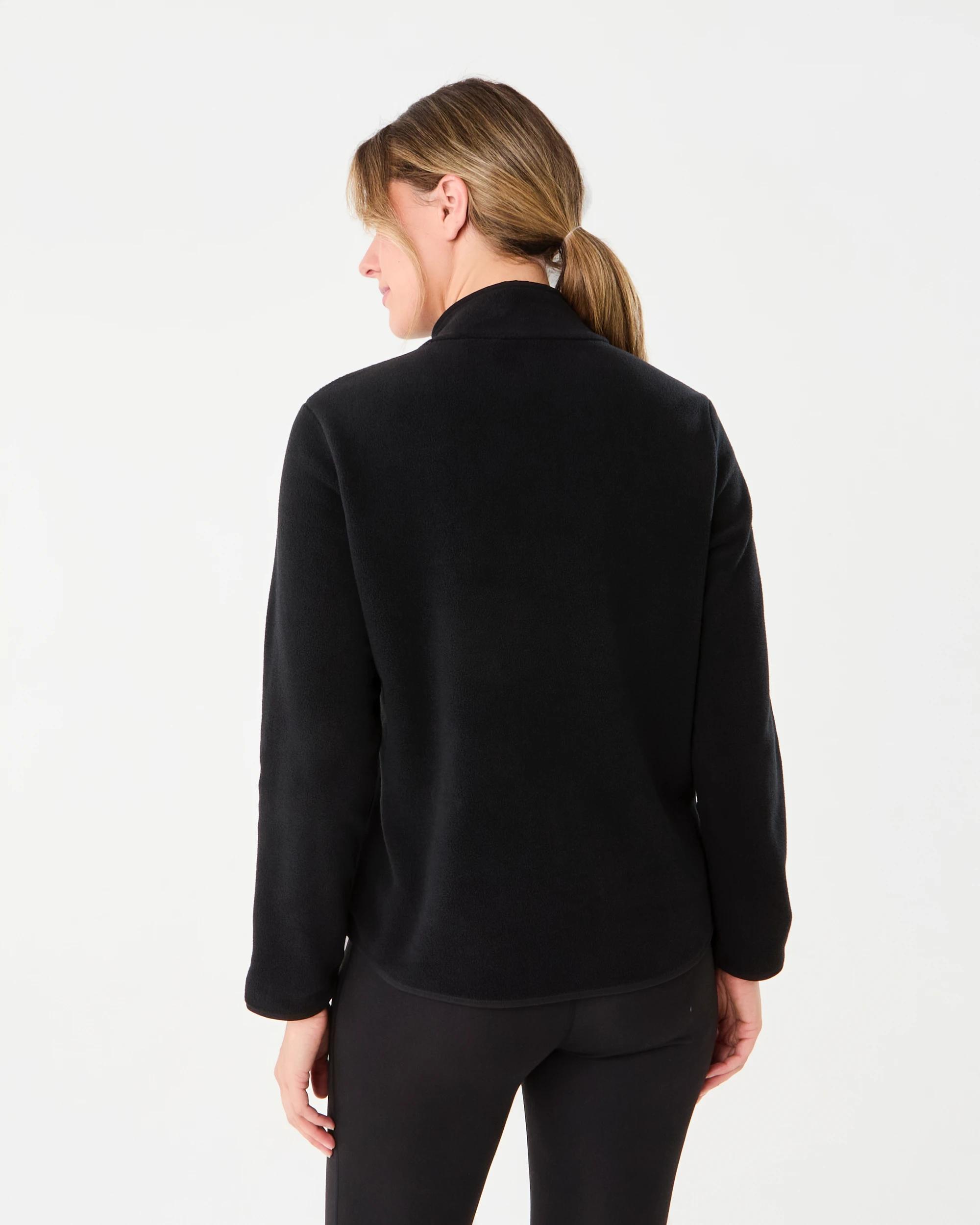 4 Active Womens Outdoor Fleece Jacket Black, 4 of 7