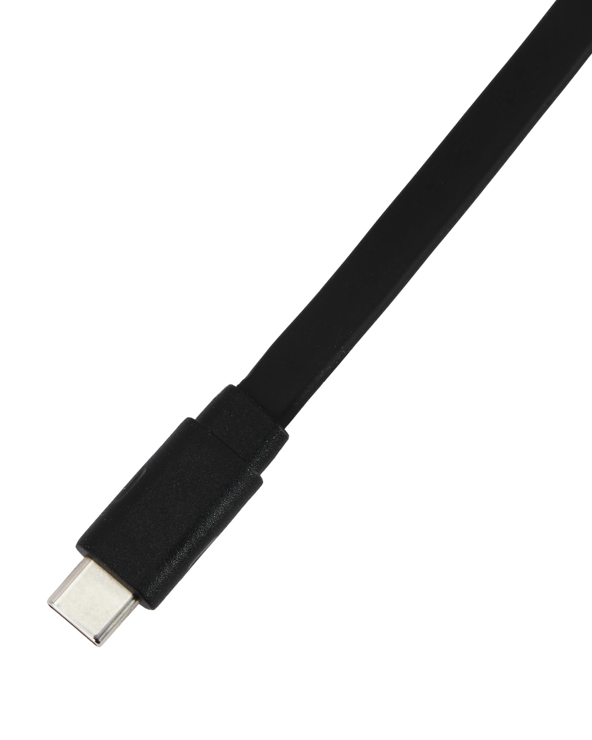 5 USB-A to USB-C Short Noodle Black Cable - 30cm, 5 of 6