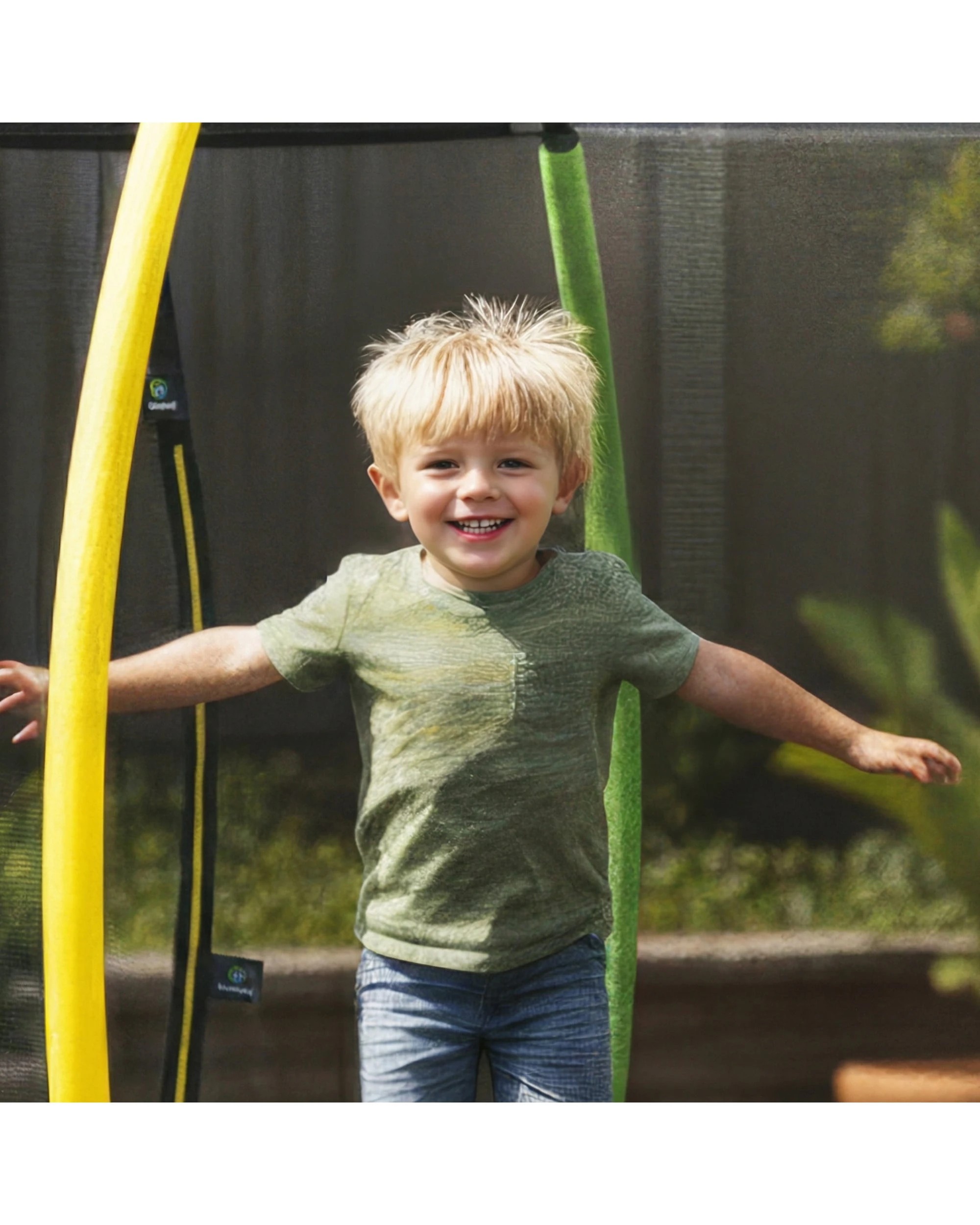 7 Kahuna Twister 10ft Springless Trampoline - Blue, 7 of 9