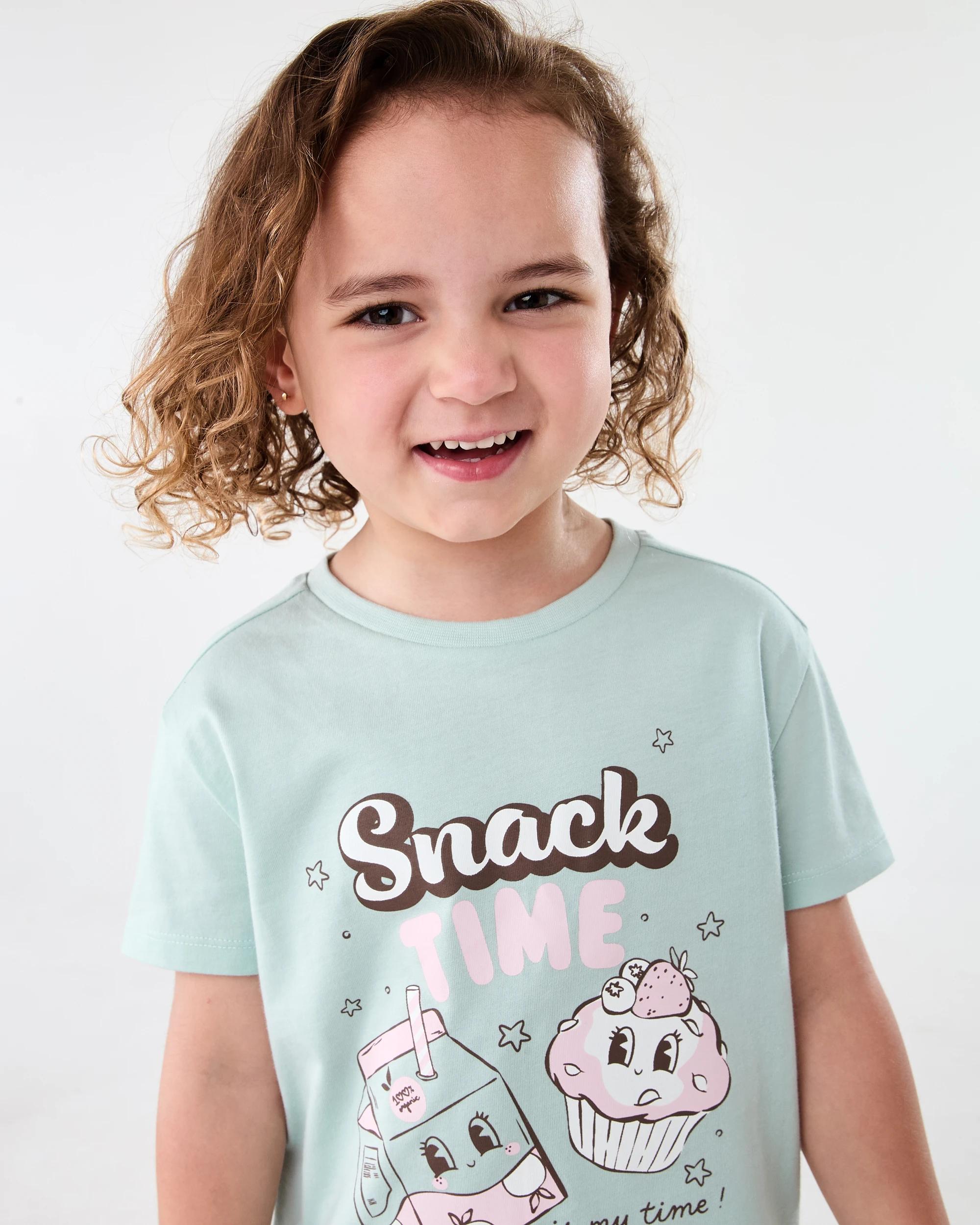 3 Printed T-shirt Grn Sncks, 3 of 7