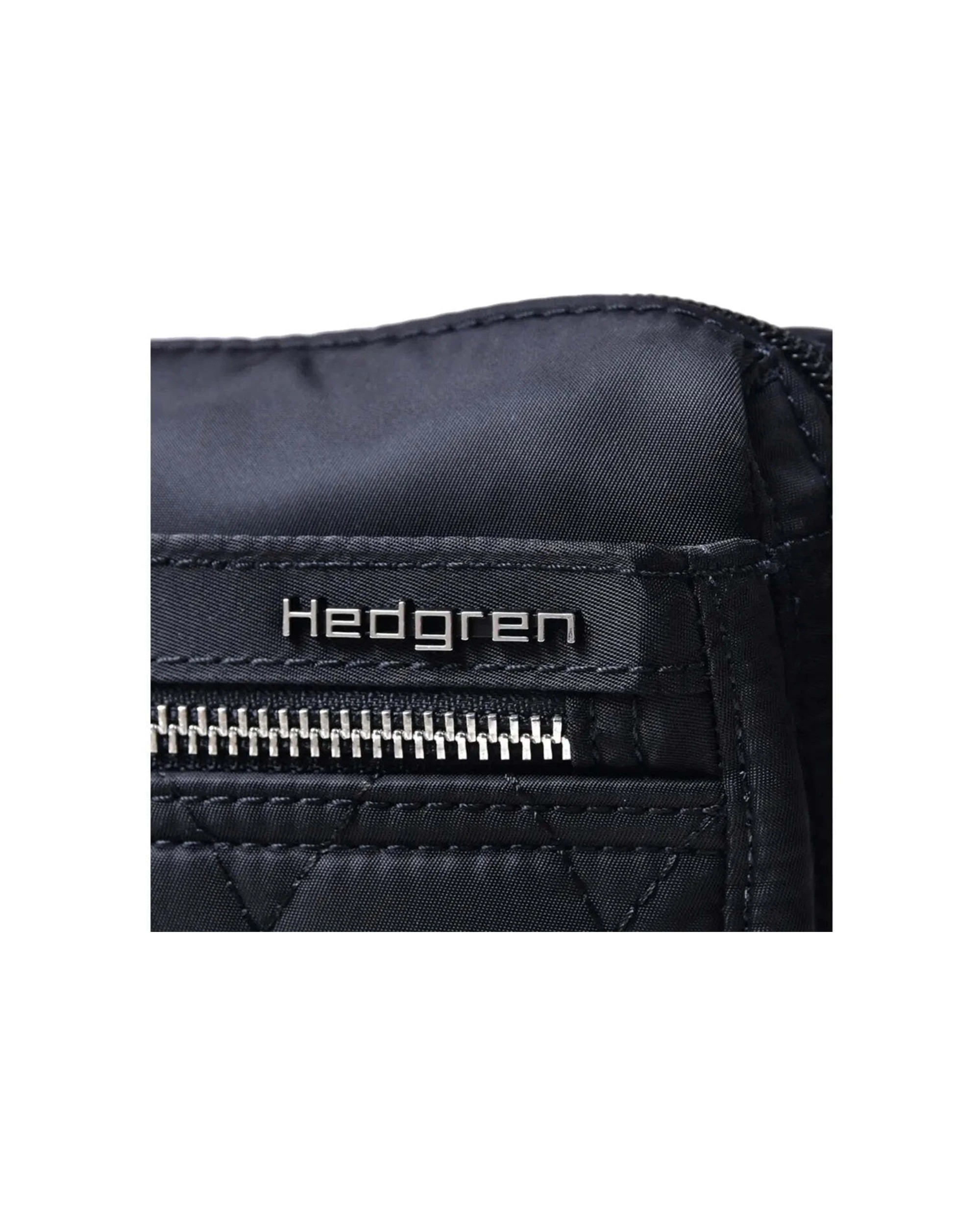 4 Hedgren Eye Crossbody Bag with RFID Pocket Adjustable Strap Water Repellent Quilted - Black, 4 of 7