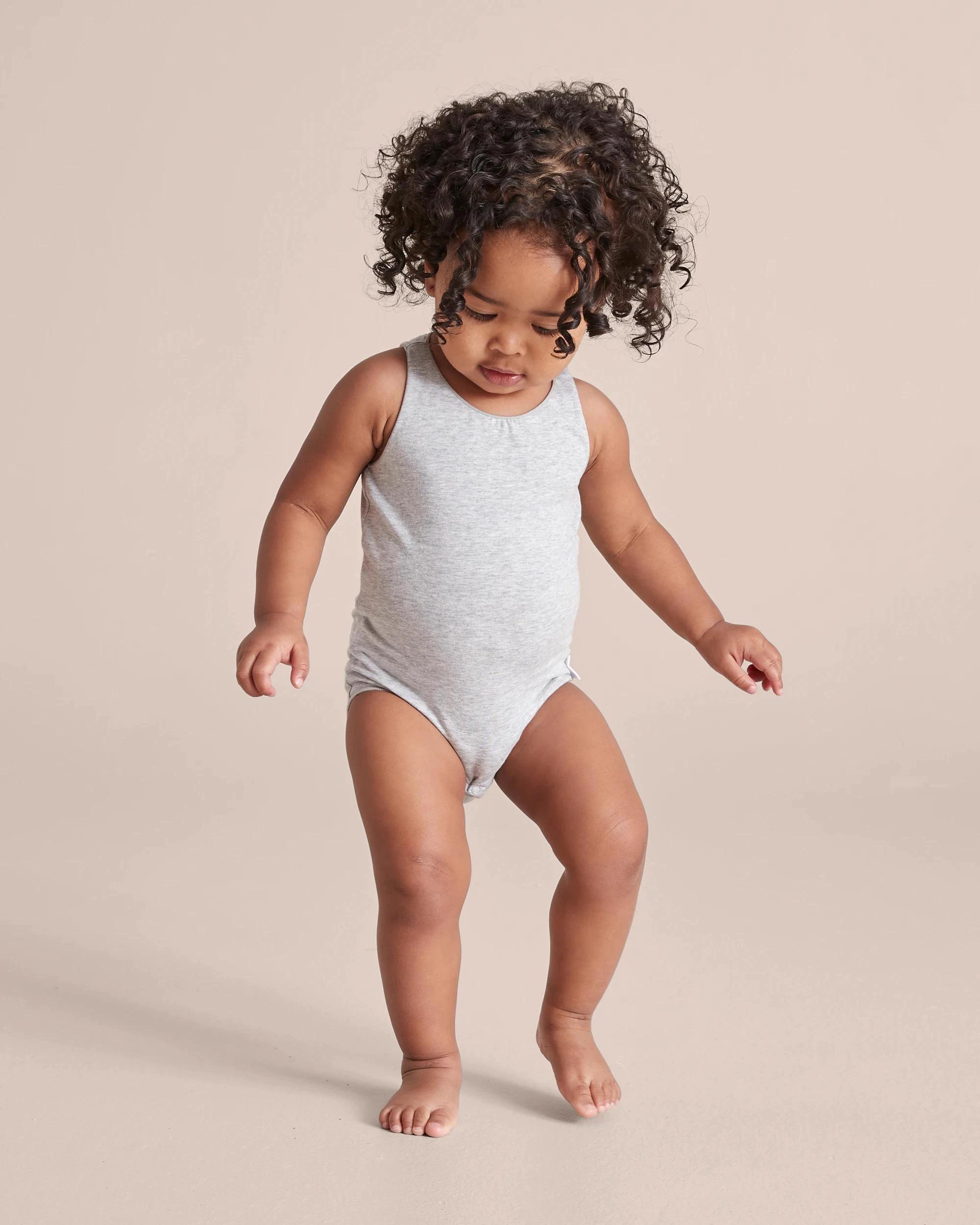 8 2 Pack Bonds Baby Wonderbodies Singletsuit GREY/BLACK, 8 of 9