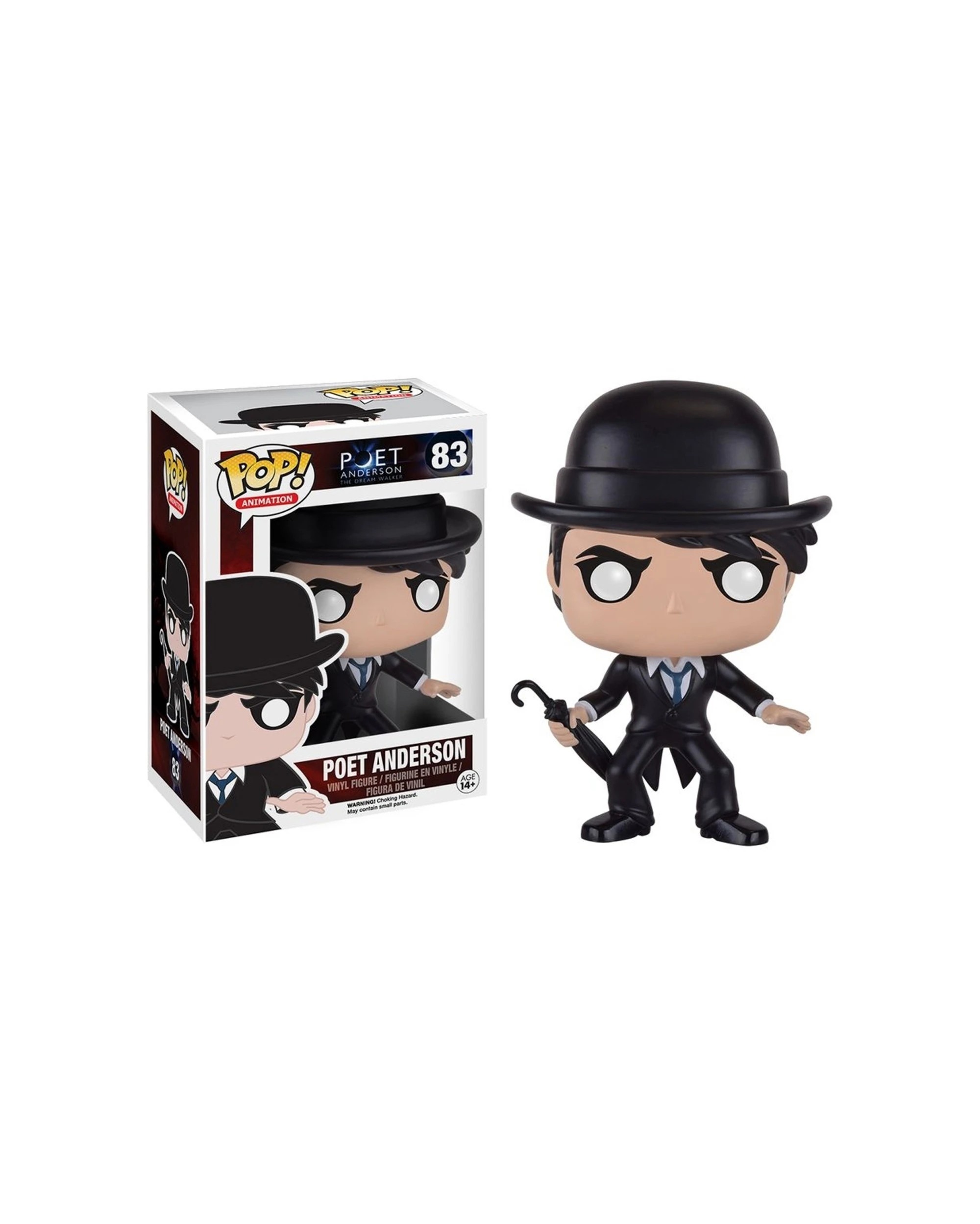 1 Pop Vinyl Figurine Poet - Poet Anderson Vinyl Figure 10cm Collector Toy - Black, 1 of 3