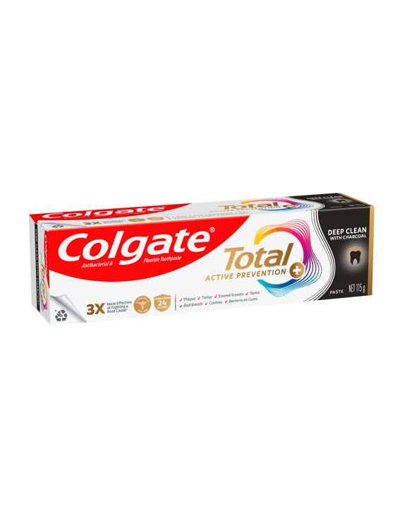 Colgate Total Active Prevention Deep Clean with Charcoal Toothpaste