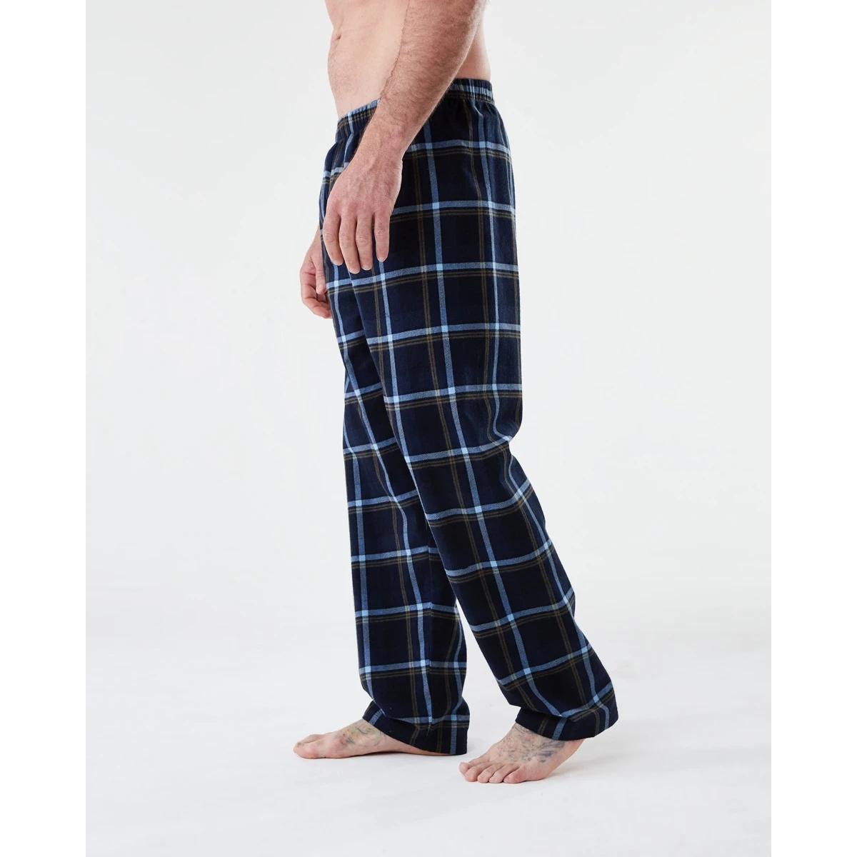 2 Flannel Sleep Pants Nvy Check, 2 of 4