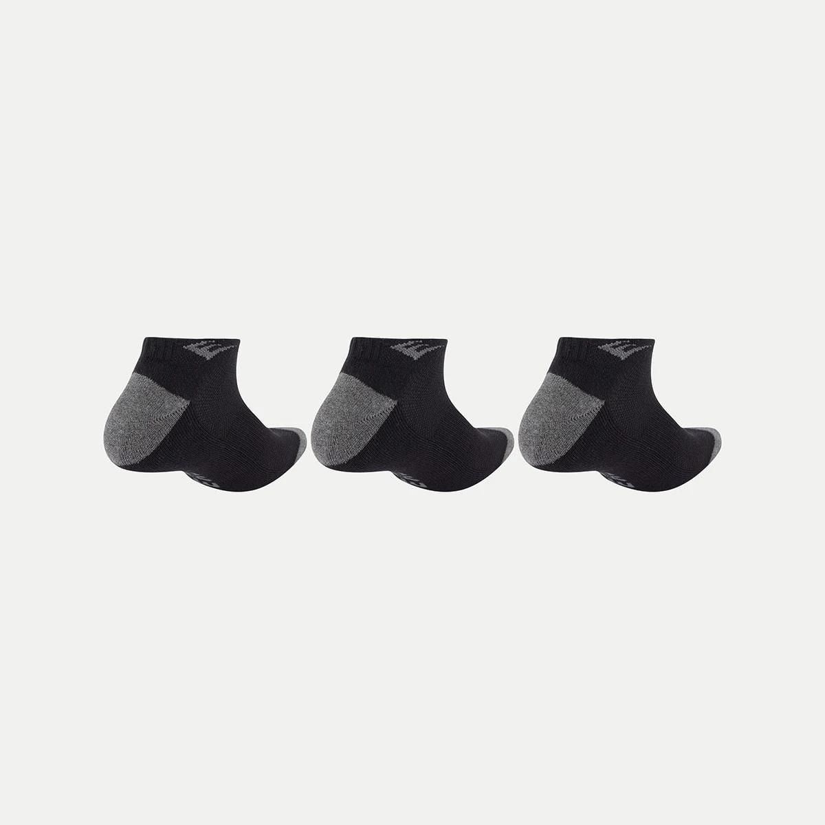 2 3 Pack Everlast Mens Performance Low Cut Socks EVERLAST JACQUARD BLACK, 2 of 3