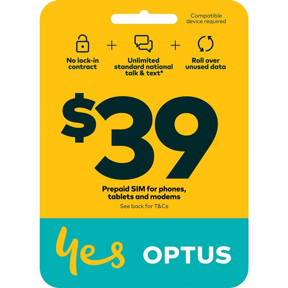 1 Optus $39 Voice 5G SIM Starter Kit, 1 of 1