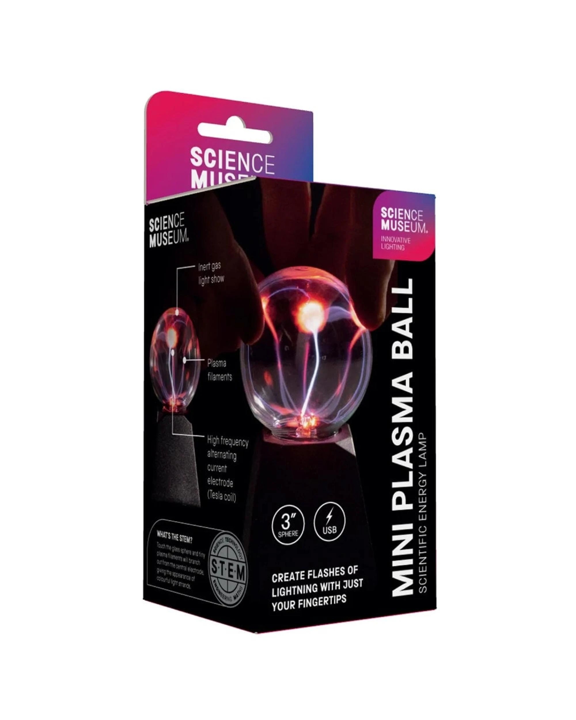 3 Science Museum Innovative Lighting Mini Plasma Ball, 3 of 5