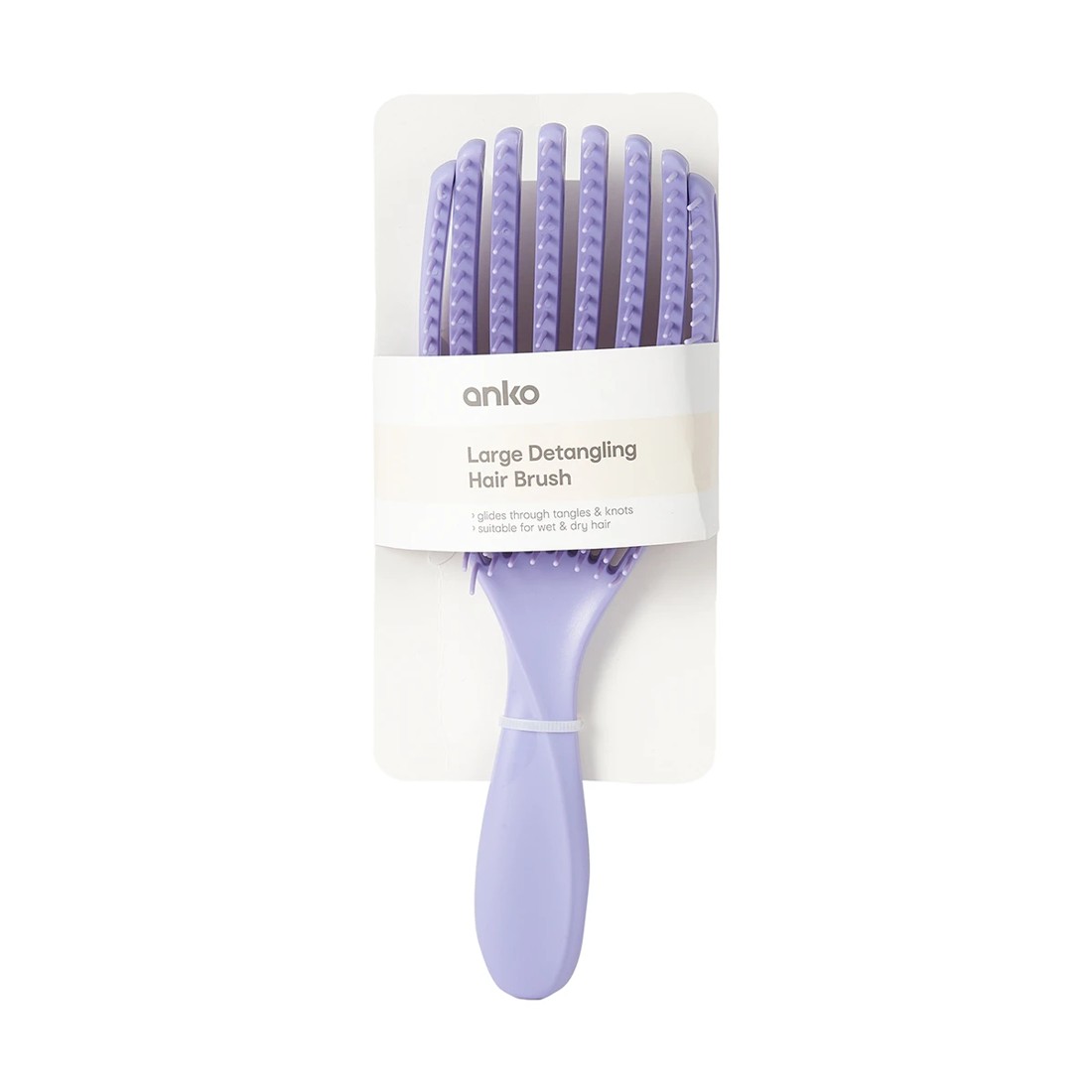 6 Large Detangling Hair Brush - Purple, 6 of 7