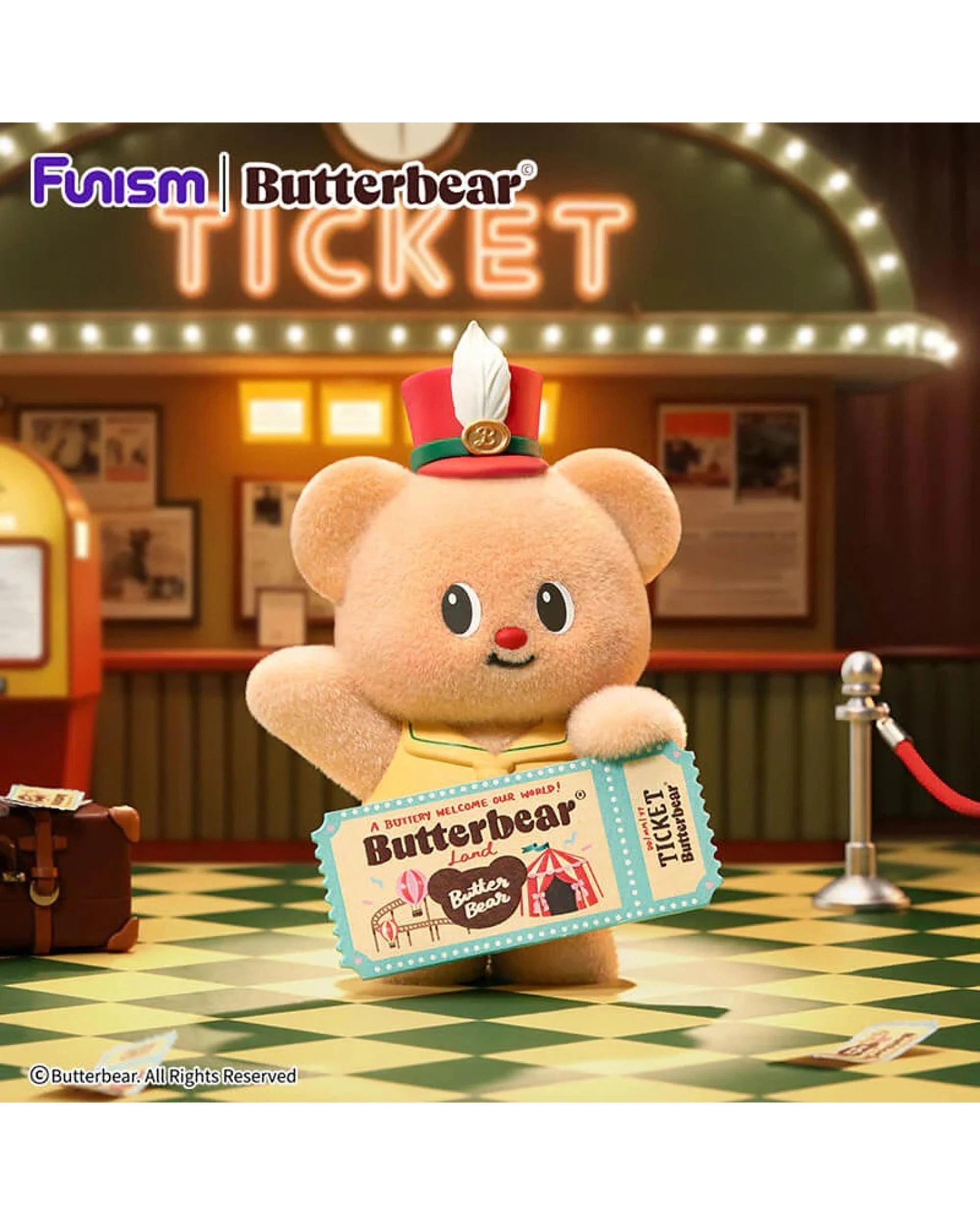 6 Funism Butterbear Adorable Influencer Series Figures Blind Box, 6 of 10