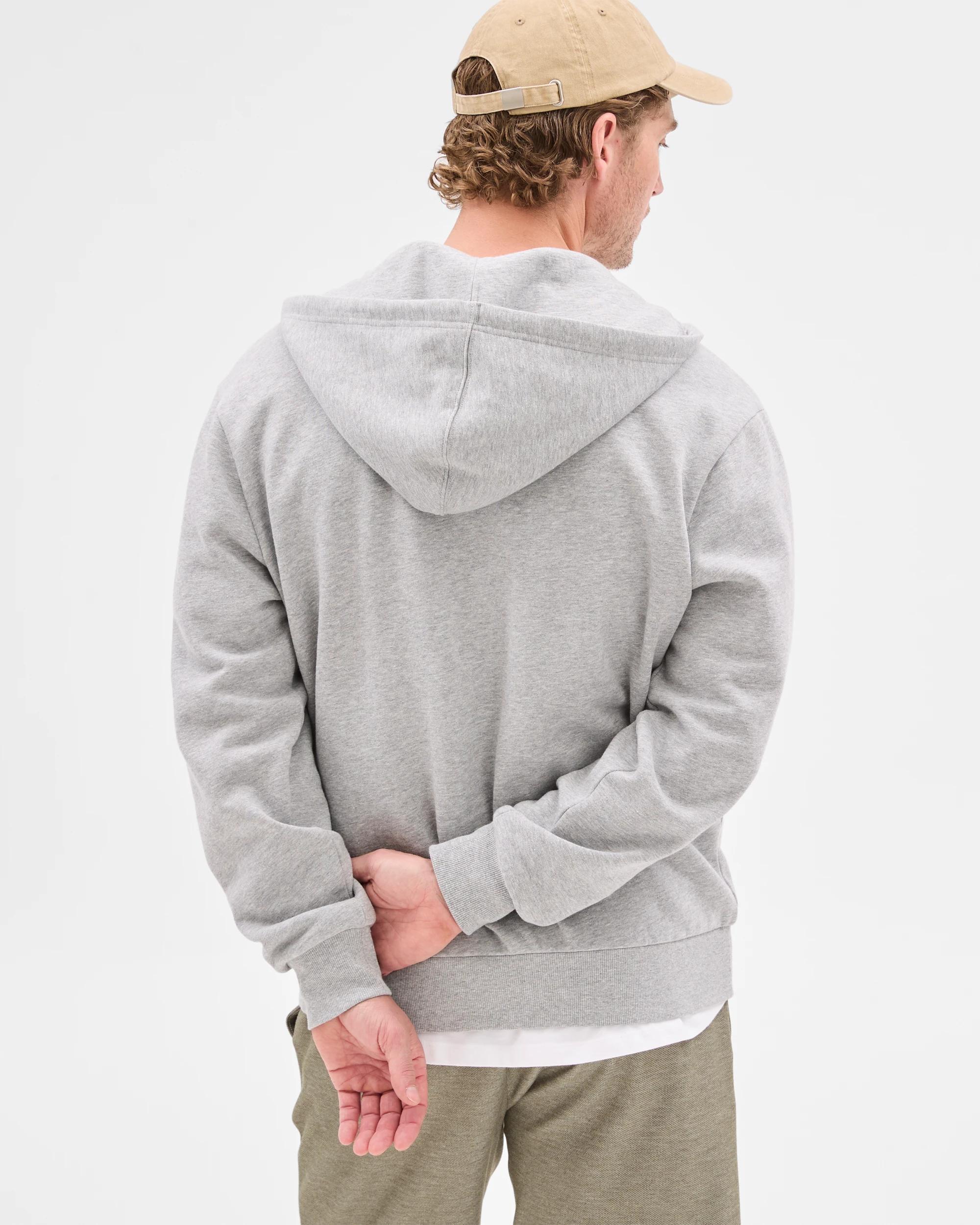 4 Target Zip Through Hoodie GREY MARLE, 4 of 5