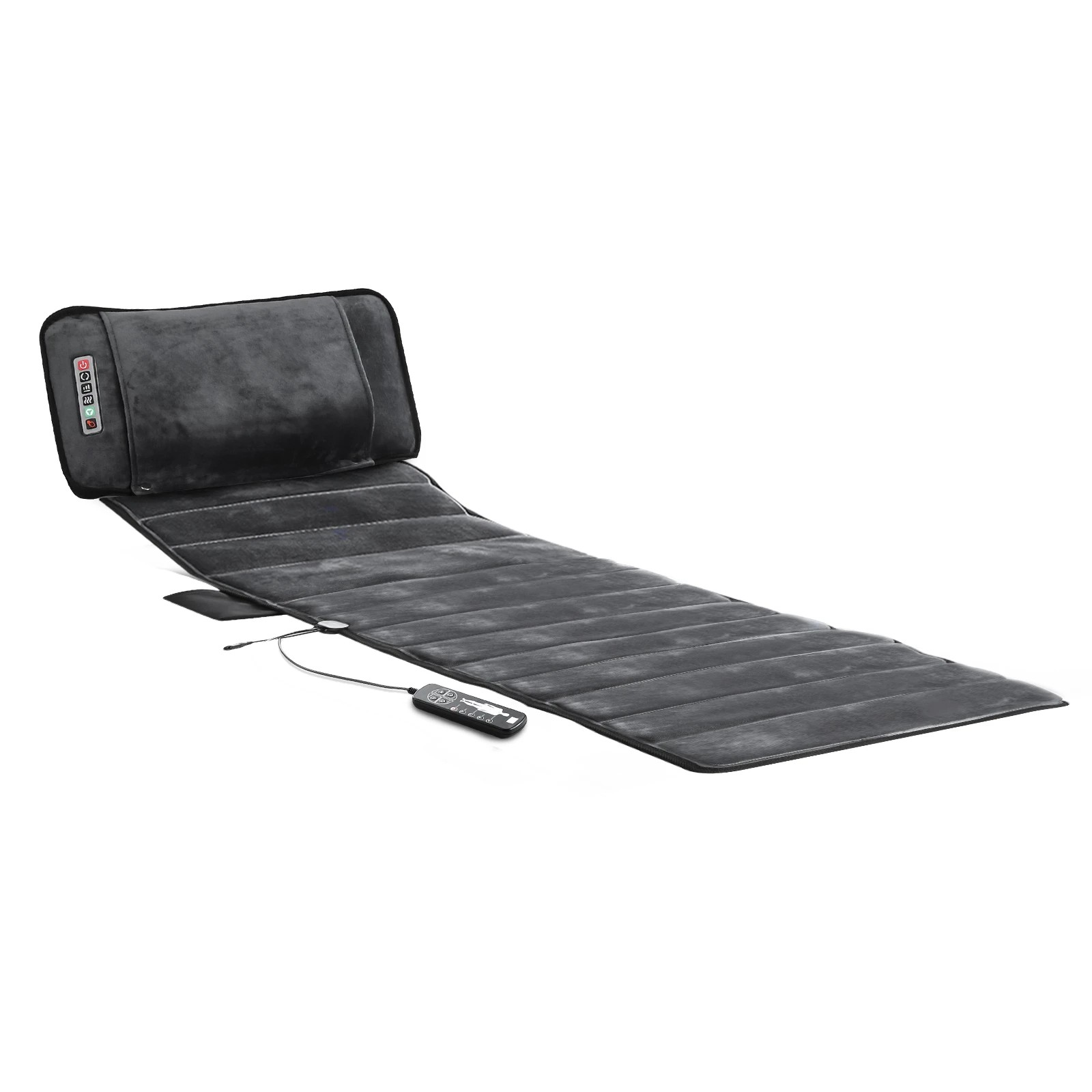 3 HOMASA Heated Massage Mat Full Body Vibration Electric Heating Pad Shiatsu Neck Shoulder Leg Massager 10 Motors, 3 of 4