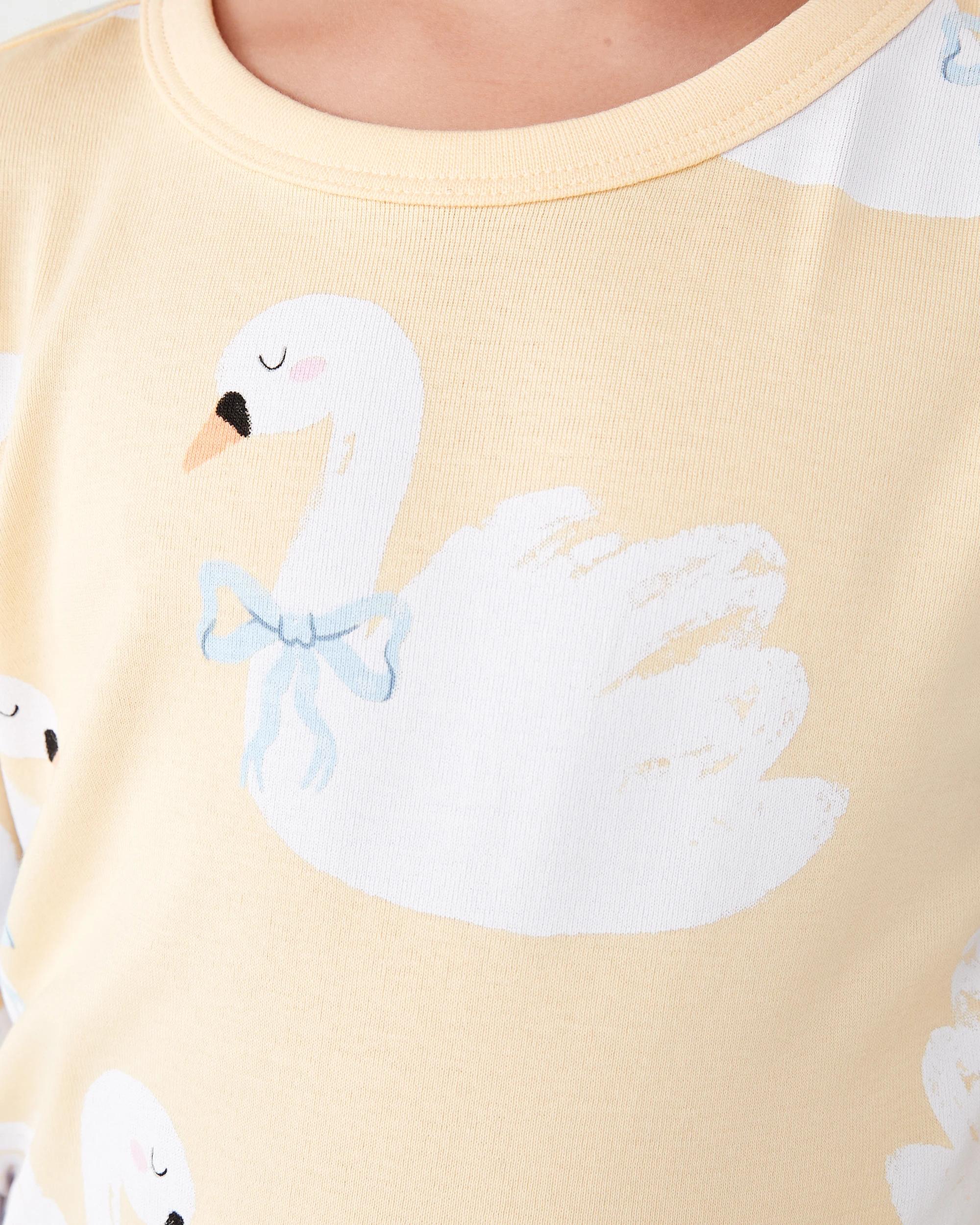 5 Ribbed Pyjama Set Ylw Swans, 5 of 7
