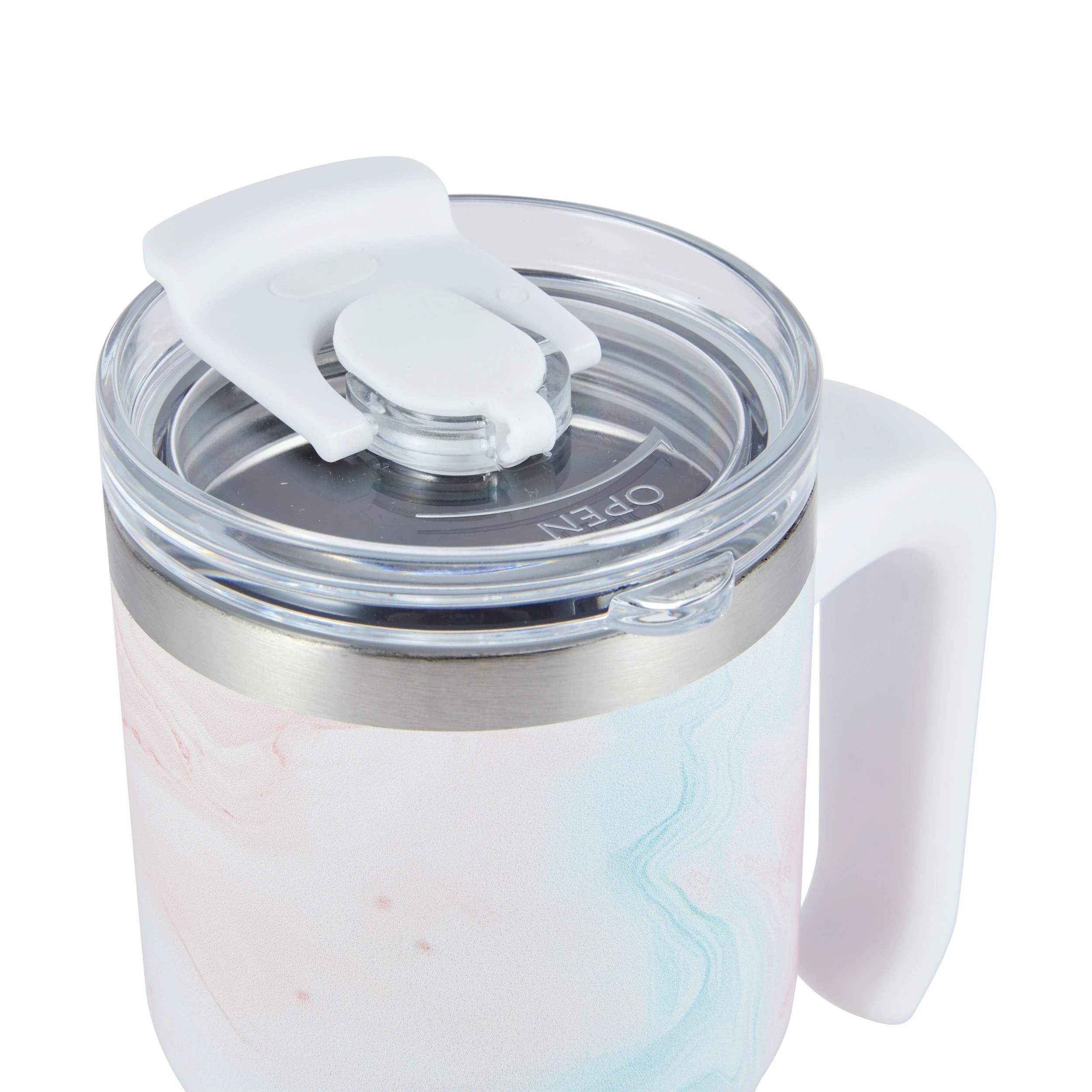 5 600ml Marble Look Tumbler with Handle, 5 of 5