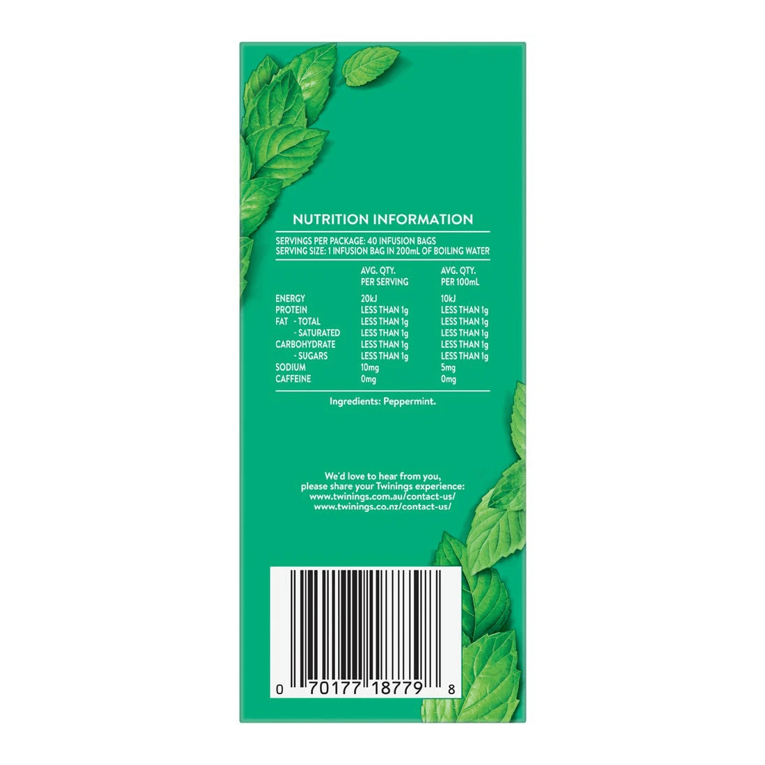 4 Twinings Pure Peppermint Tea 40 Pack, 4 of 4