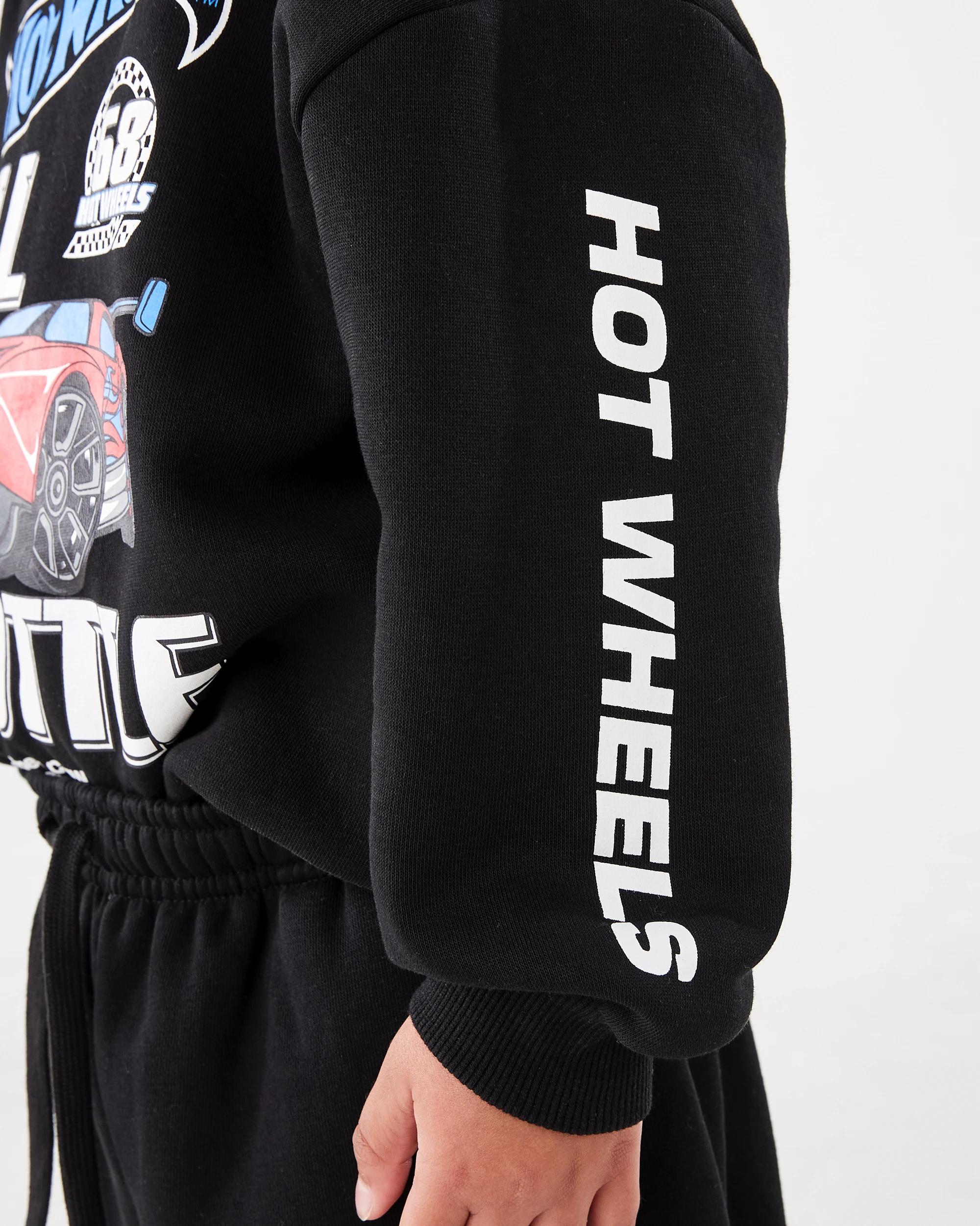 5 Hot Wheels License Oversized Print Crew Neck Sweatshirt Hot Wheels, 5 of 9