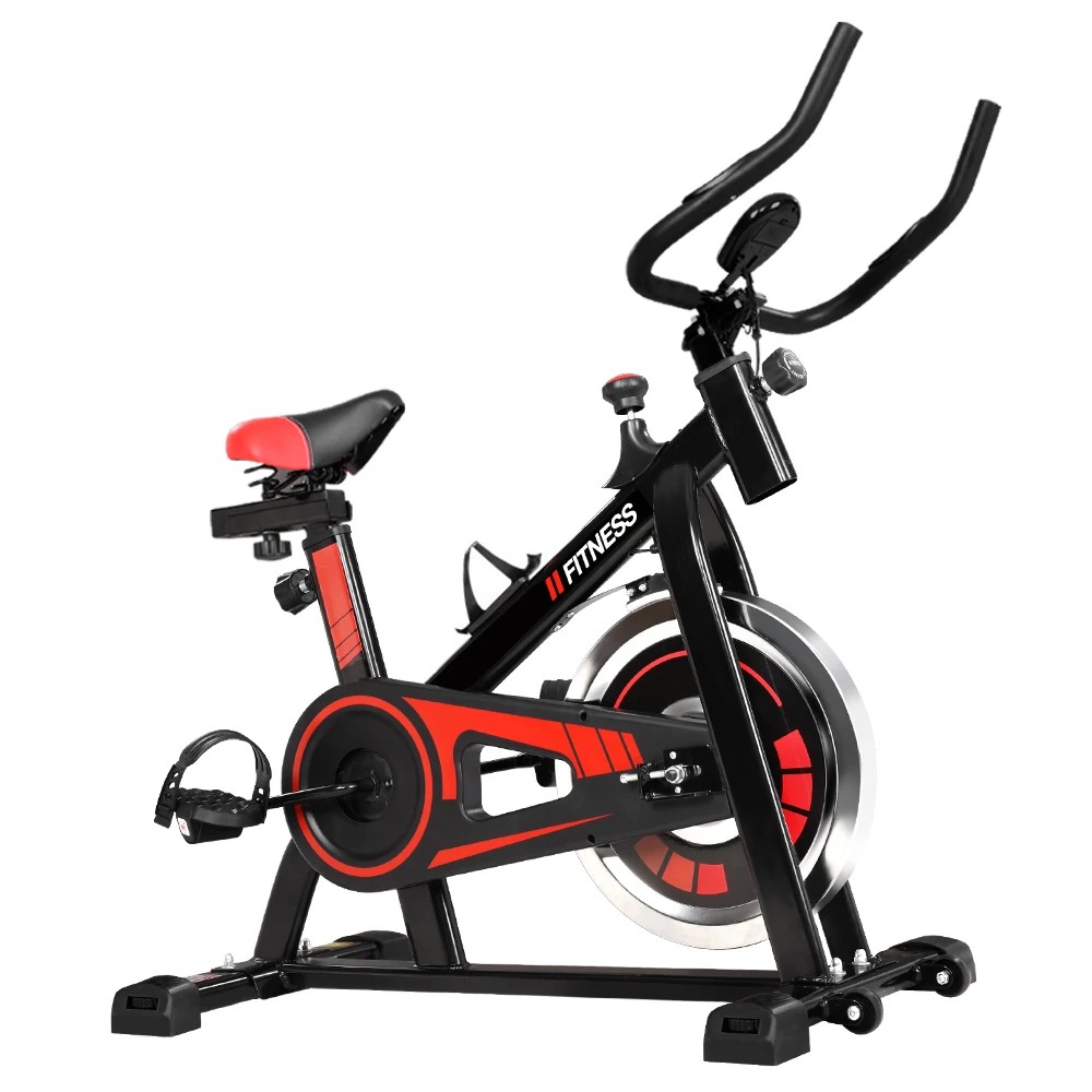 1 Everfit Spin Bike Exercise Bike Flywheel Cycling Home Gym Fitness 120kg - Black, 1 of 6