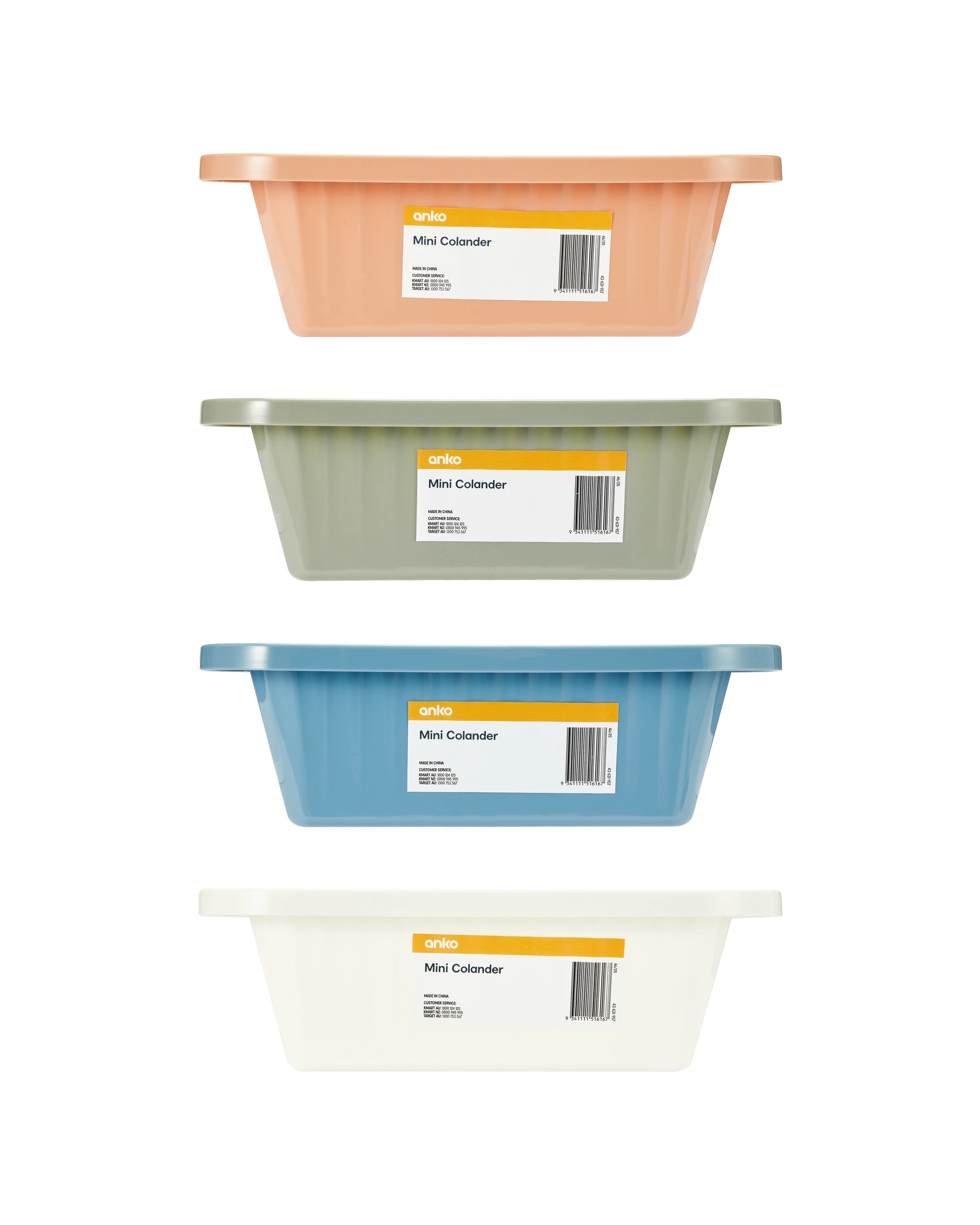 4 Mini Colander - Assorted, 4 of 4