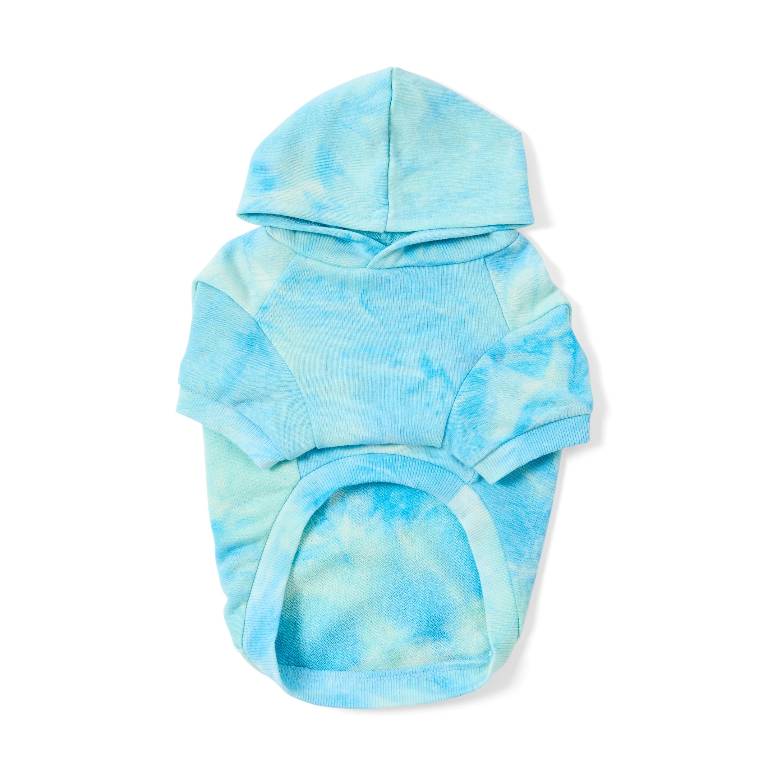 6 Pet Hoodie Tie-Dye - Medium, Blue, 6 of 10