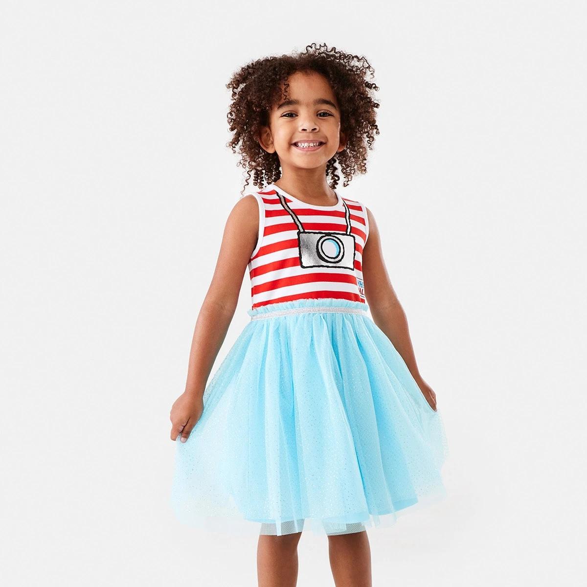1 Where's Wally License Tutu Dress Wally, 1 of 10