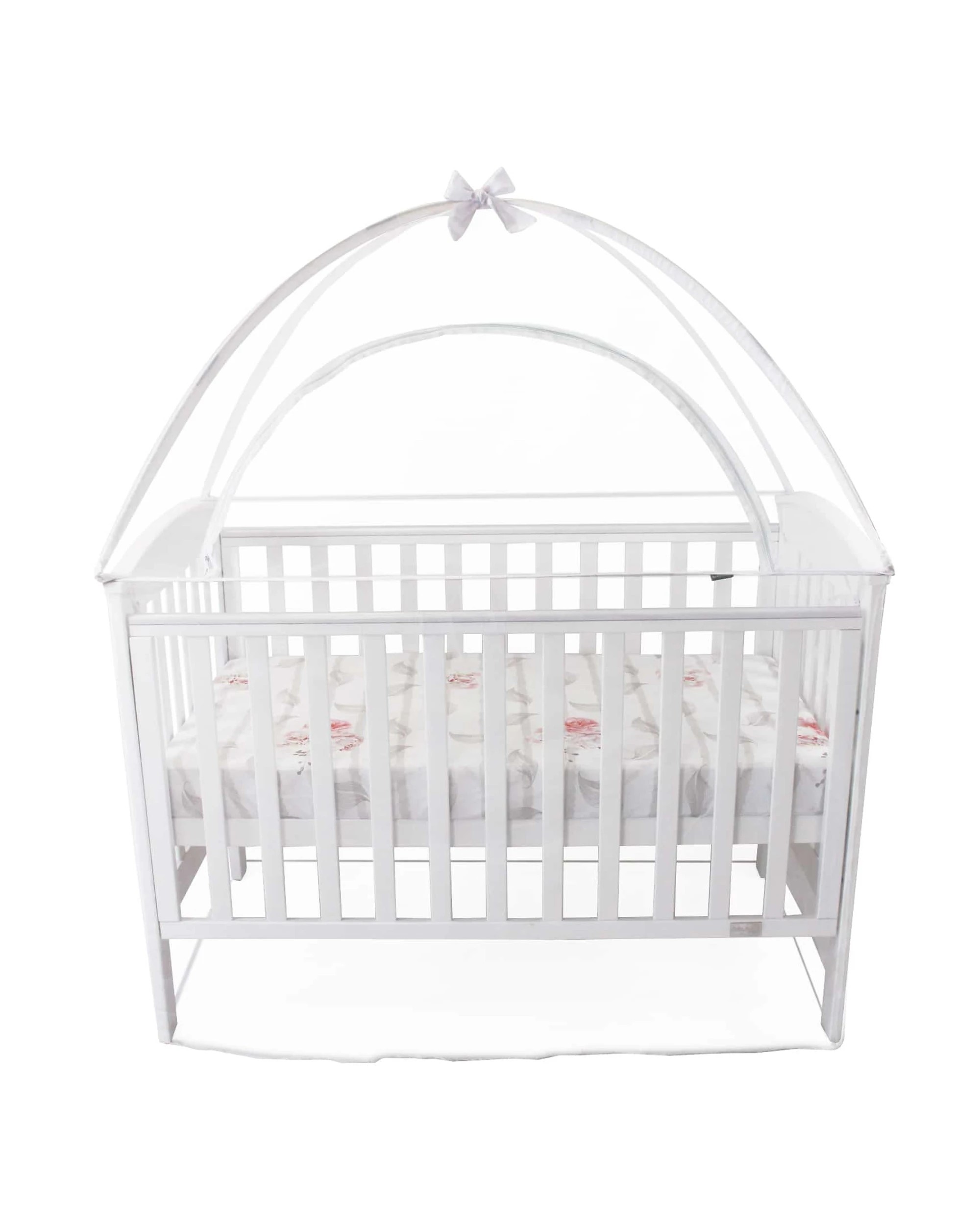 1 Babyhood Cot Canopy Net Compact Size - Colours & Pink Compact Size, 1 of 5