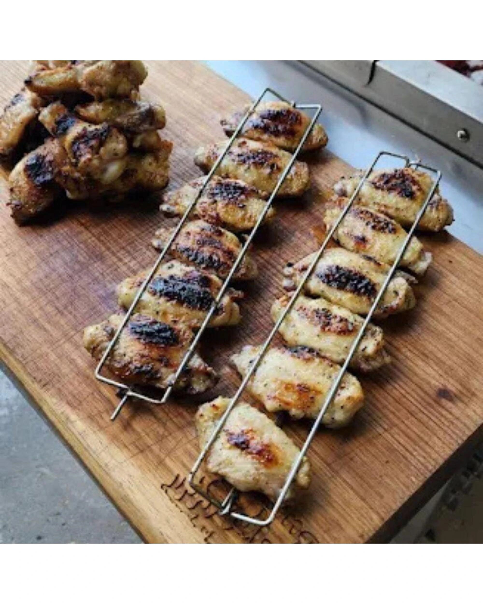 5 Flaming Coals BBQ Chicken Wing Grilling Rack, 5 of 5