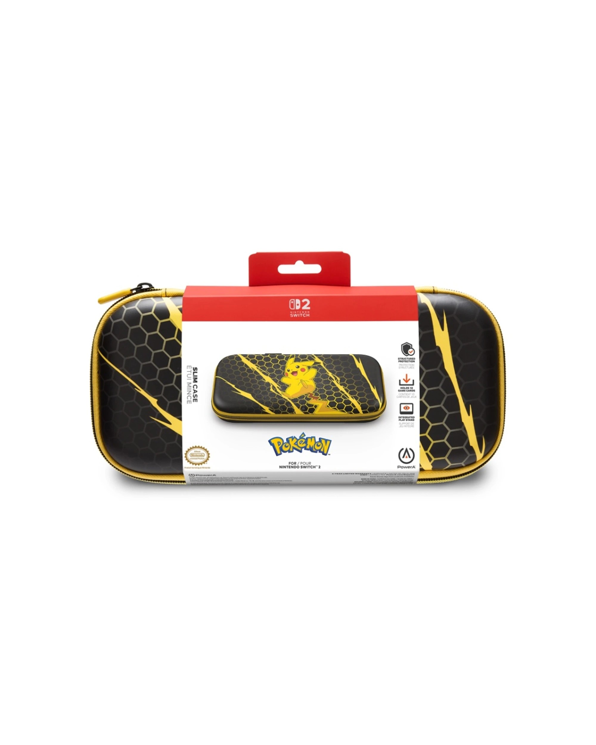 1 PowerA Pokemon Nintendo Switch 2 Soft Fabric Lining Slim Protection Case - Multi, 1 of 5